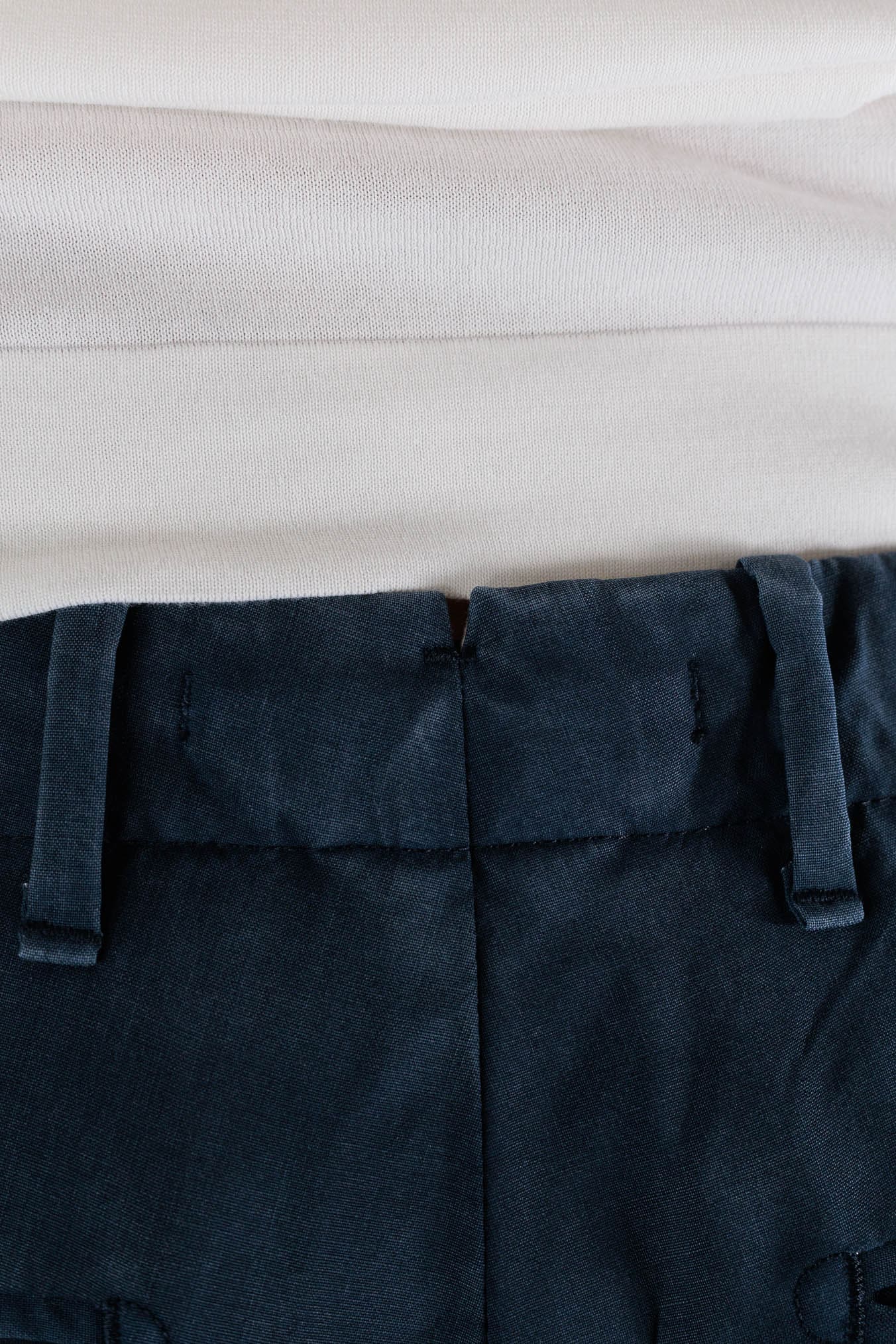 Pantaloni Vintage Wool Blu Medio