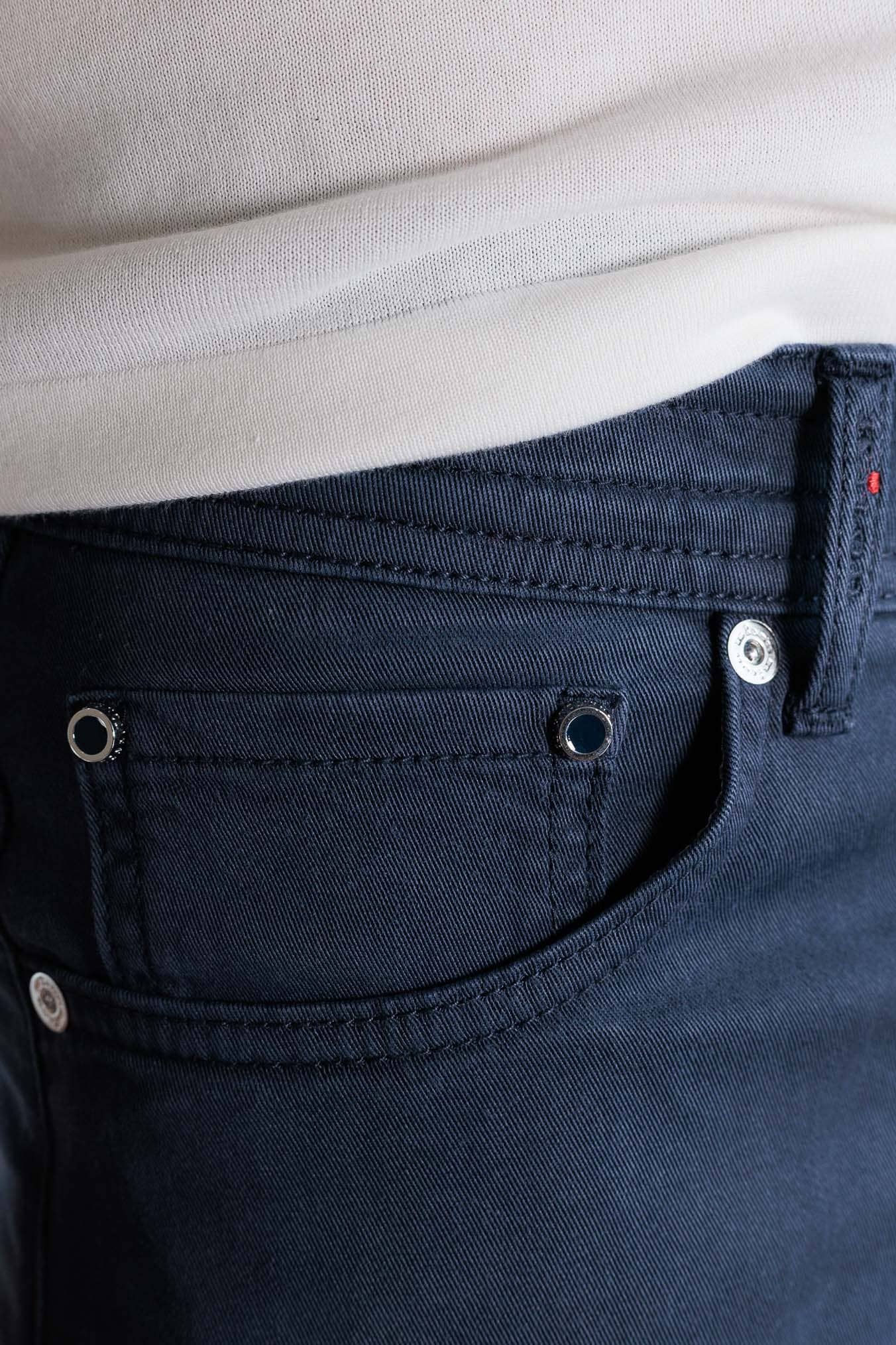 KITON Pantaloni 5 Tasche Blu Medio