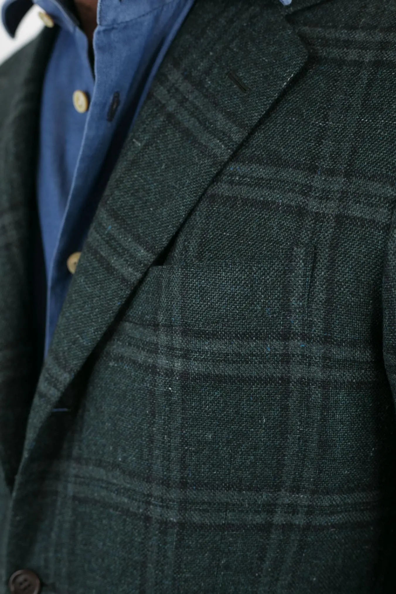 Giacca Galles Cashmere Seta e Lino Verde - Guarino Store