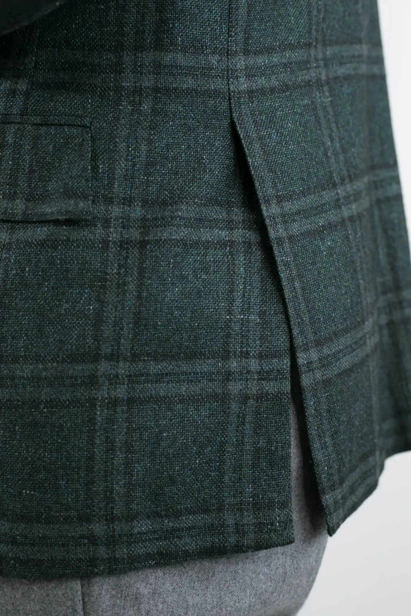 Giacca Galles Cashmere Seta e Lino Verde - Guarino Store