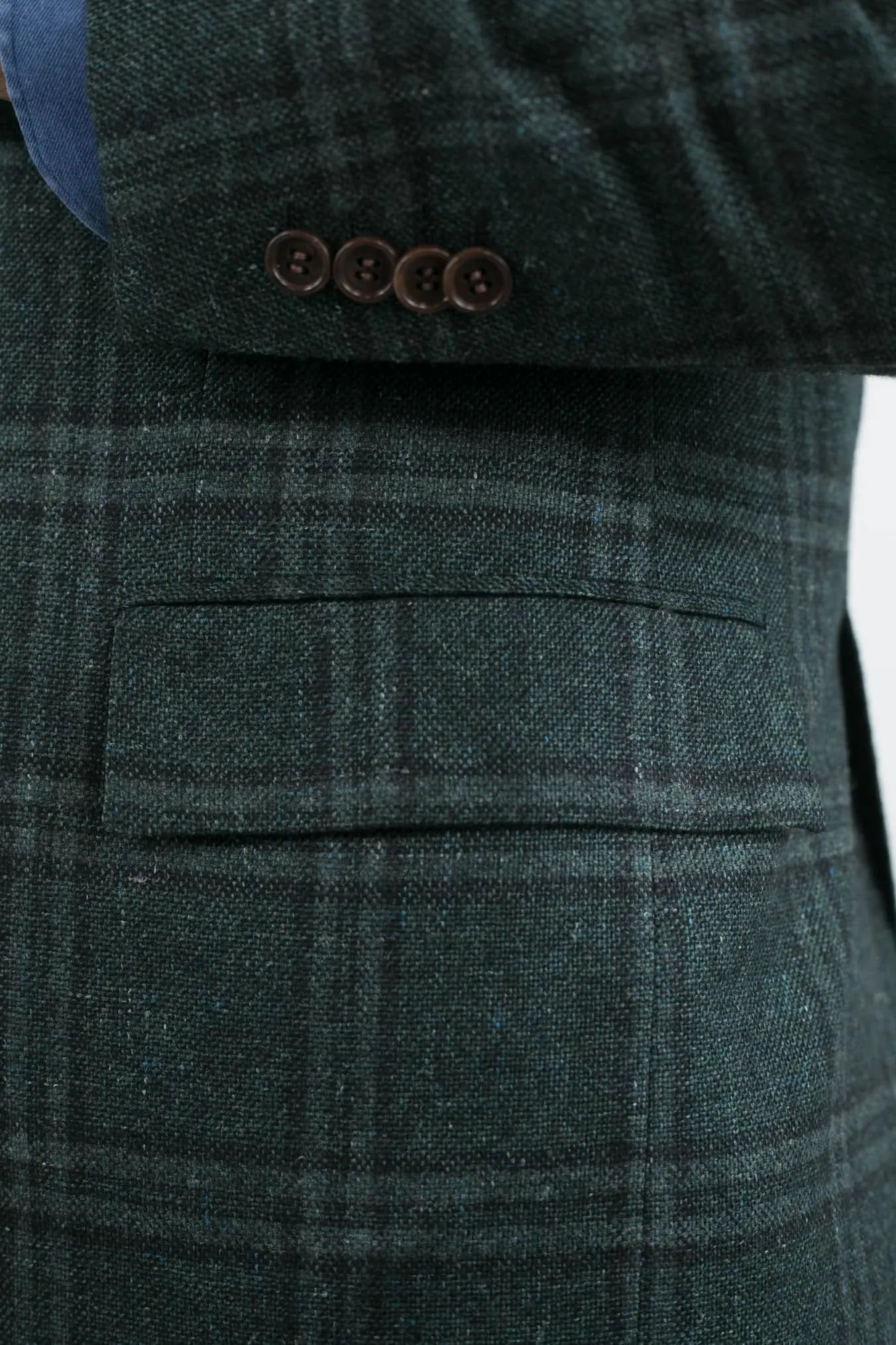 Giacca Galles Cashmere Seta e Lino Verde - Guarino Store