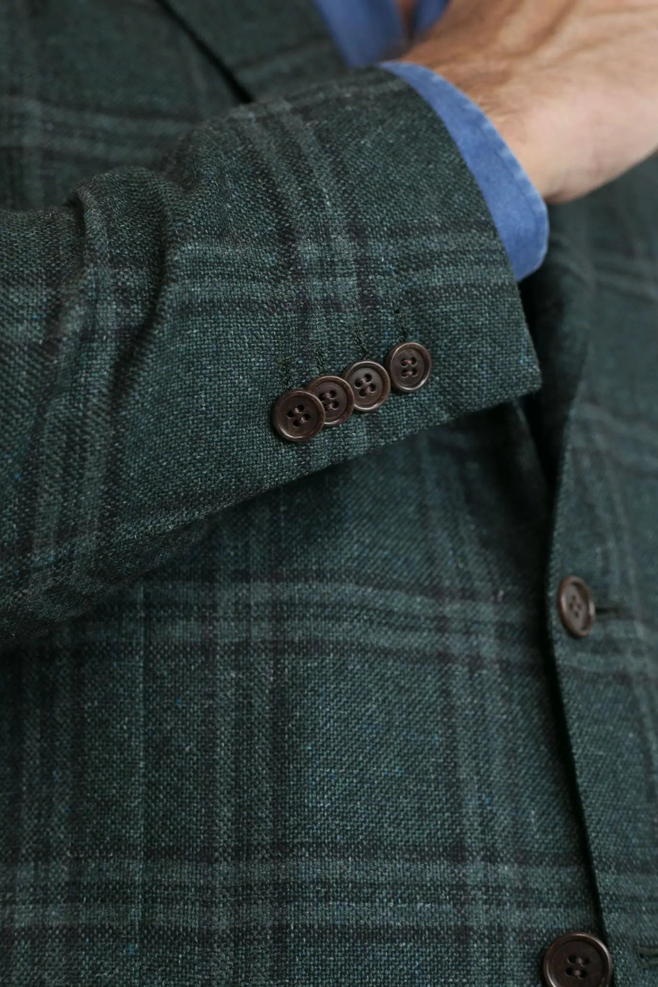 Giacca Galles Cashmere Seta e Lino Verde - Guarino Store