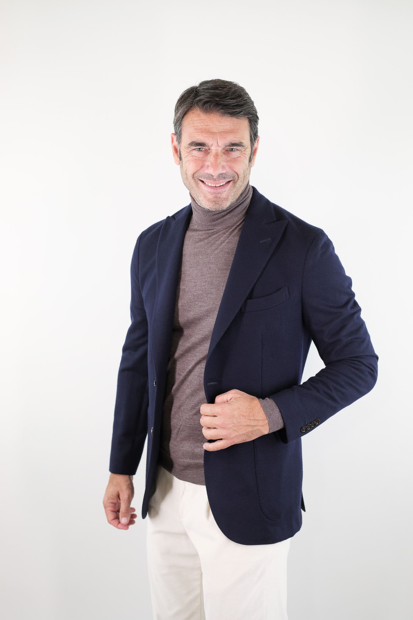 BOGLIOLI Giacca "K-Jacket" Lana Blu Scuro