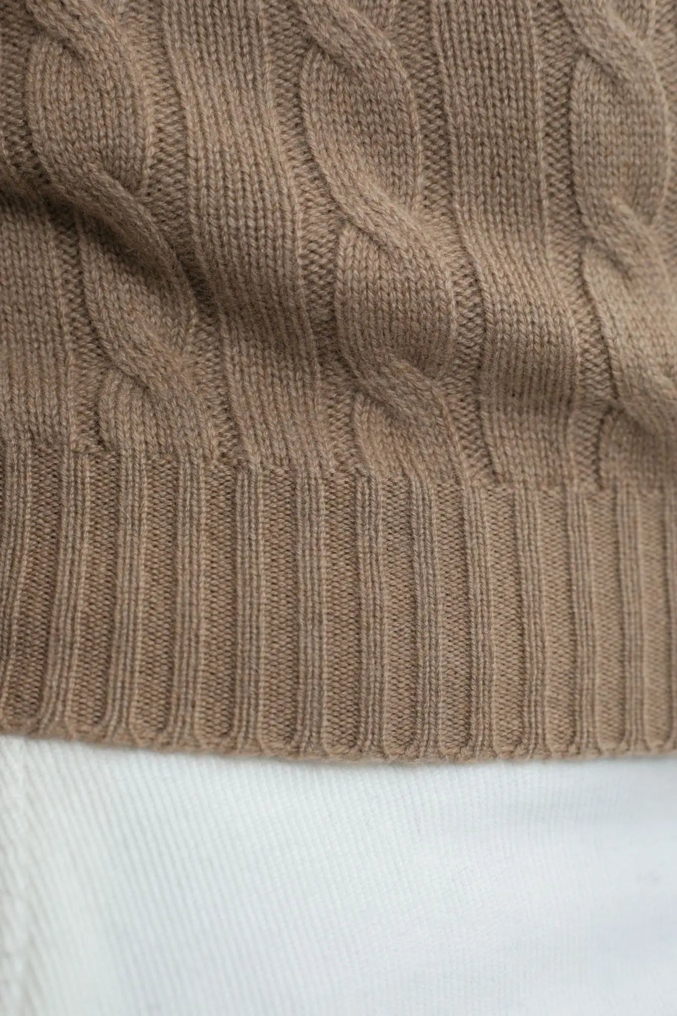 Dolcevita a Trecce in Cashmere Cammello - Guarino Store