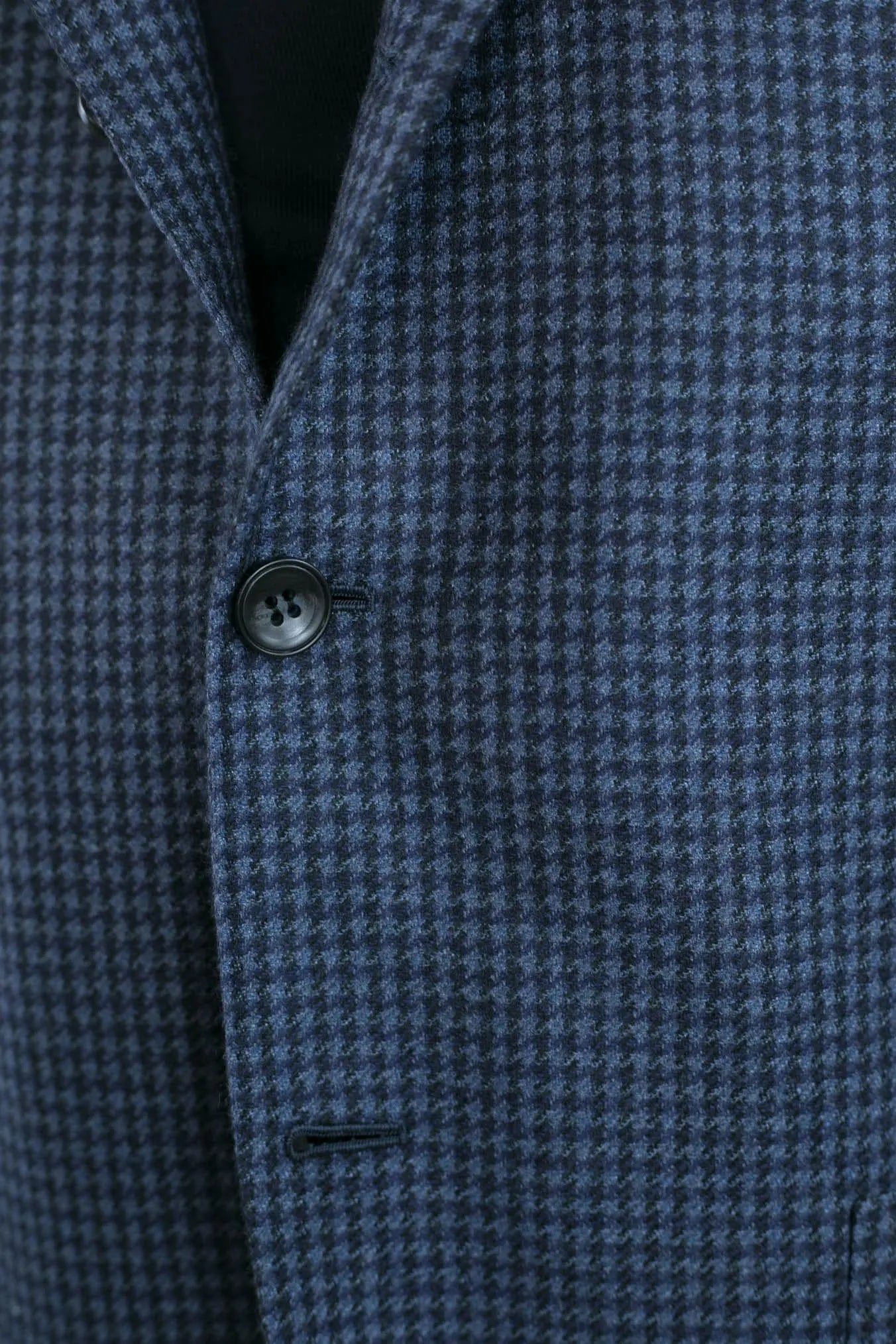 Giacca Pied de Poule Cashmere Blu Avio mod. Evo - Guarino Store