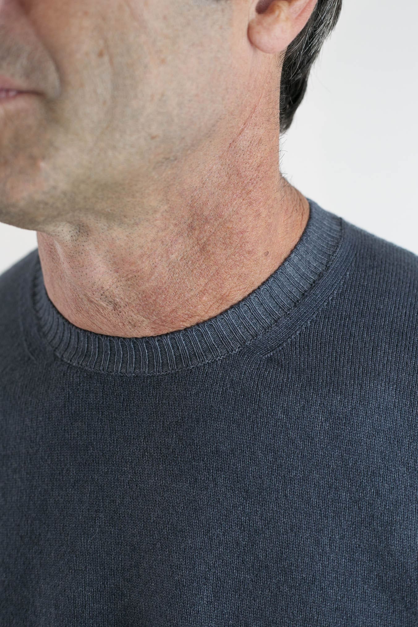 MALO Girocollo Lana Frosted Blu Petrolio