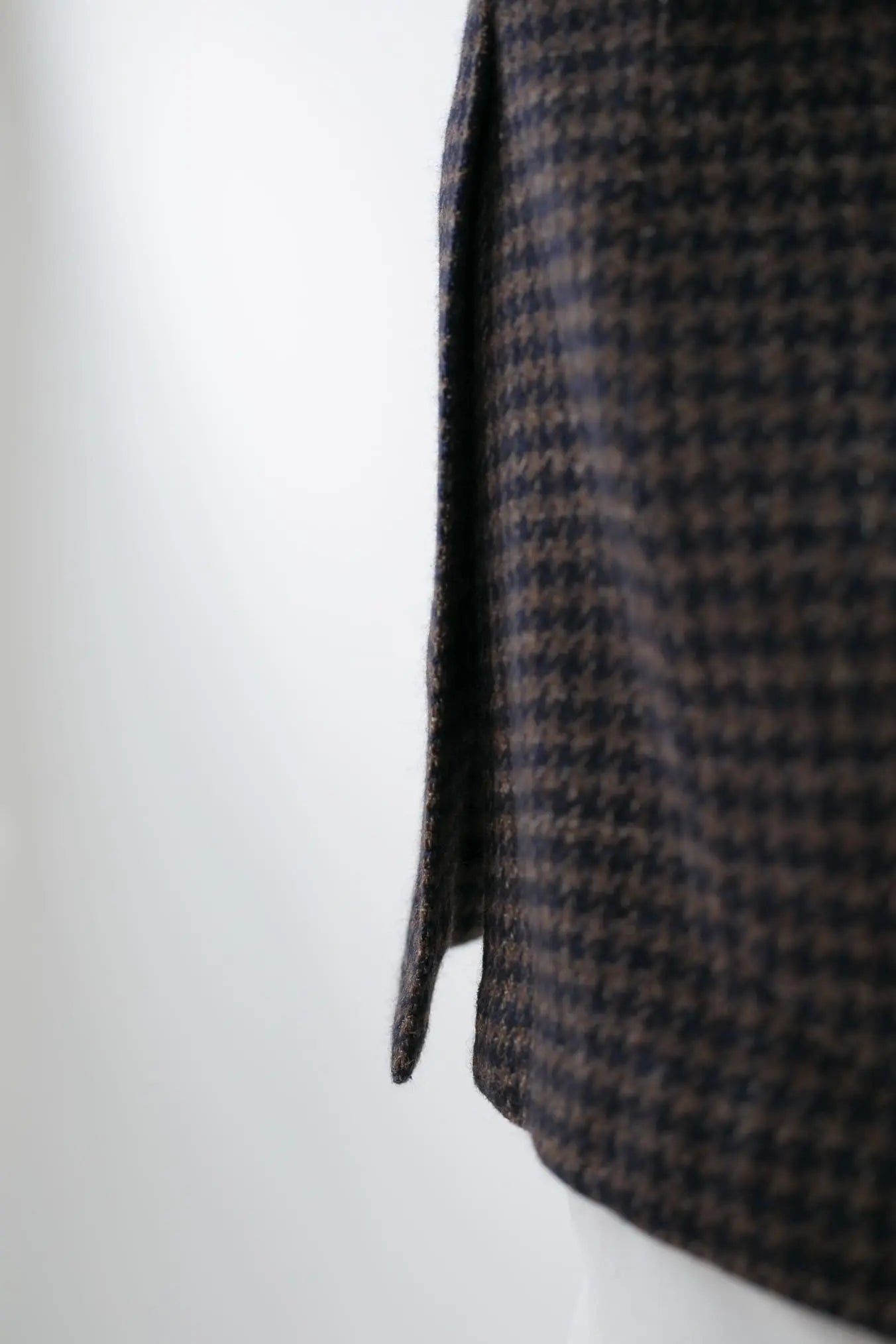 Giacca Pied de Poule Marrone/Blu