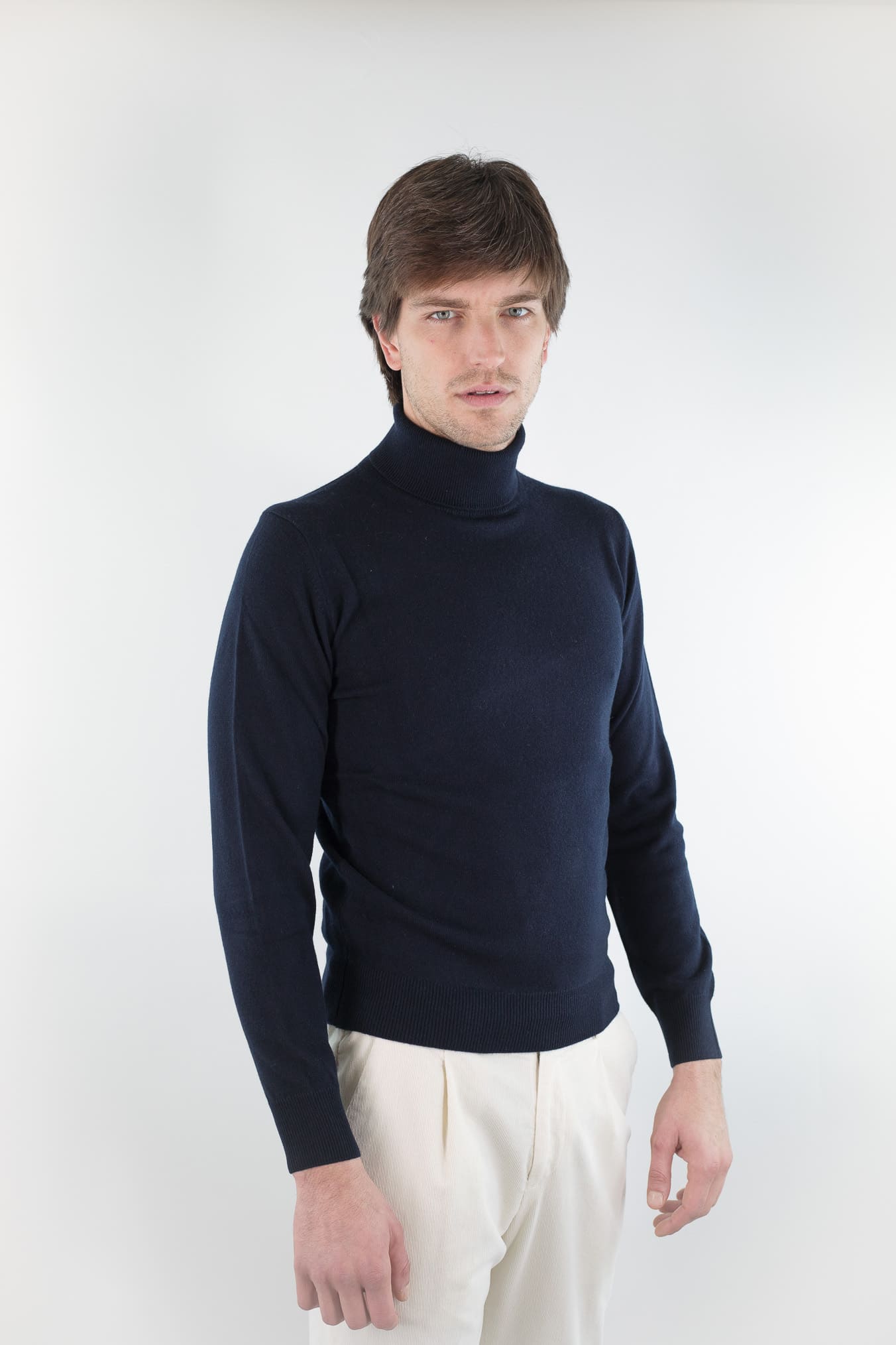 GUARINO Dolcevita Lana Cashmere Blu Navy