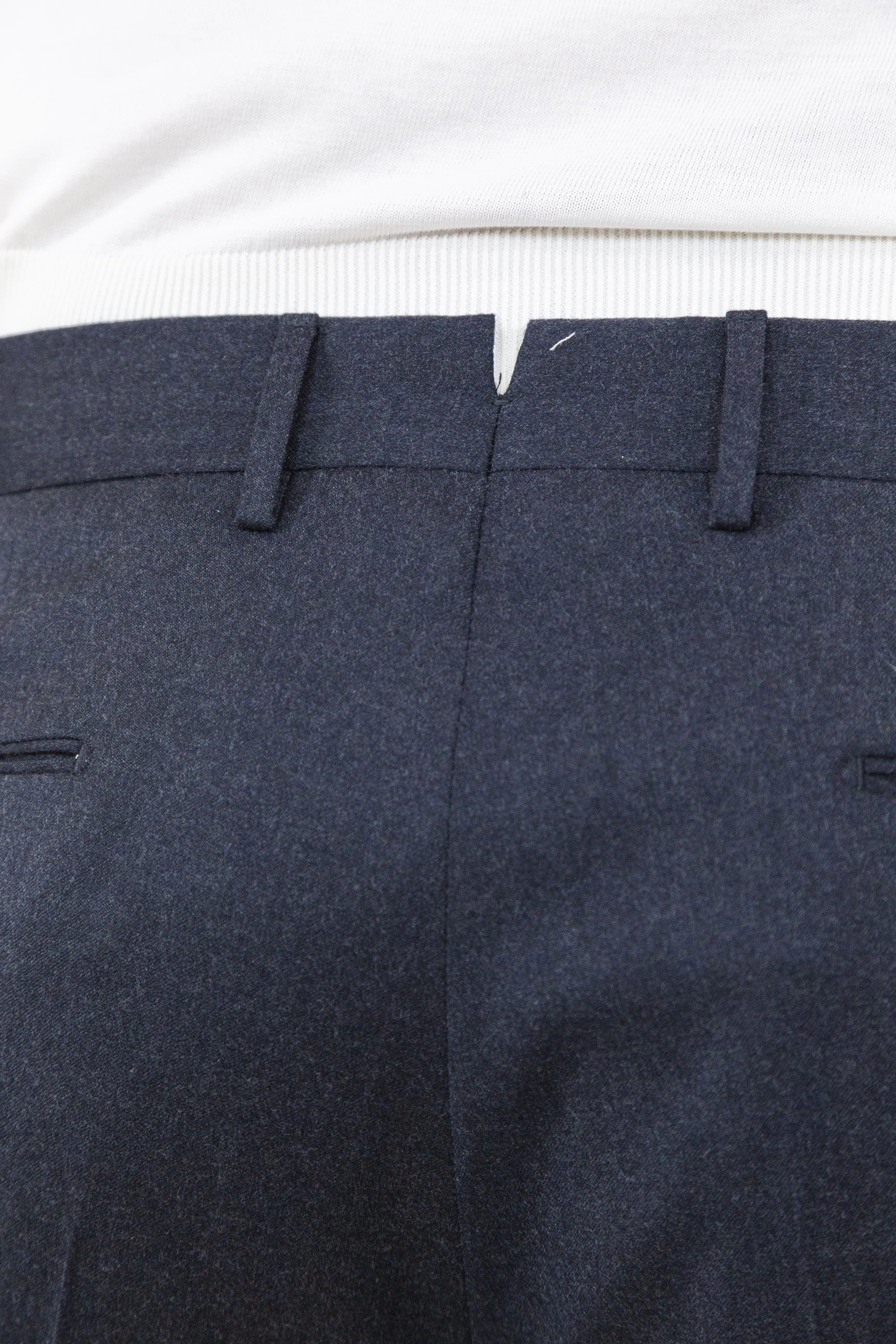 Pantaloni Flanella Lana Grigio Scuro - Guarino Store