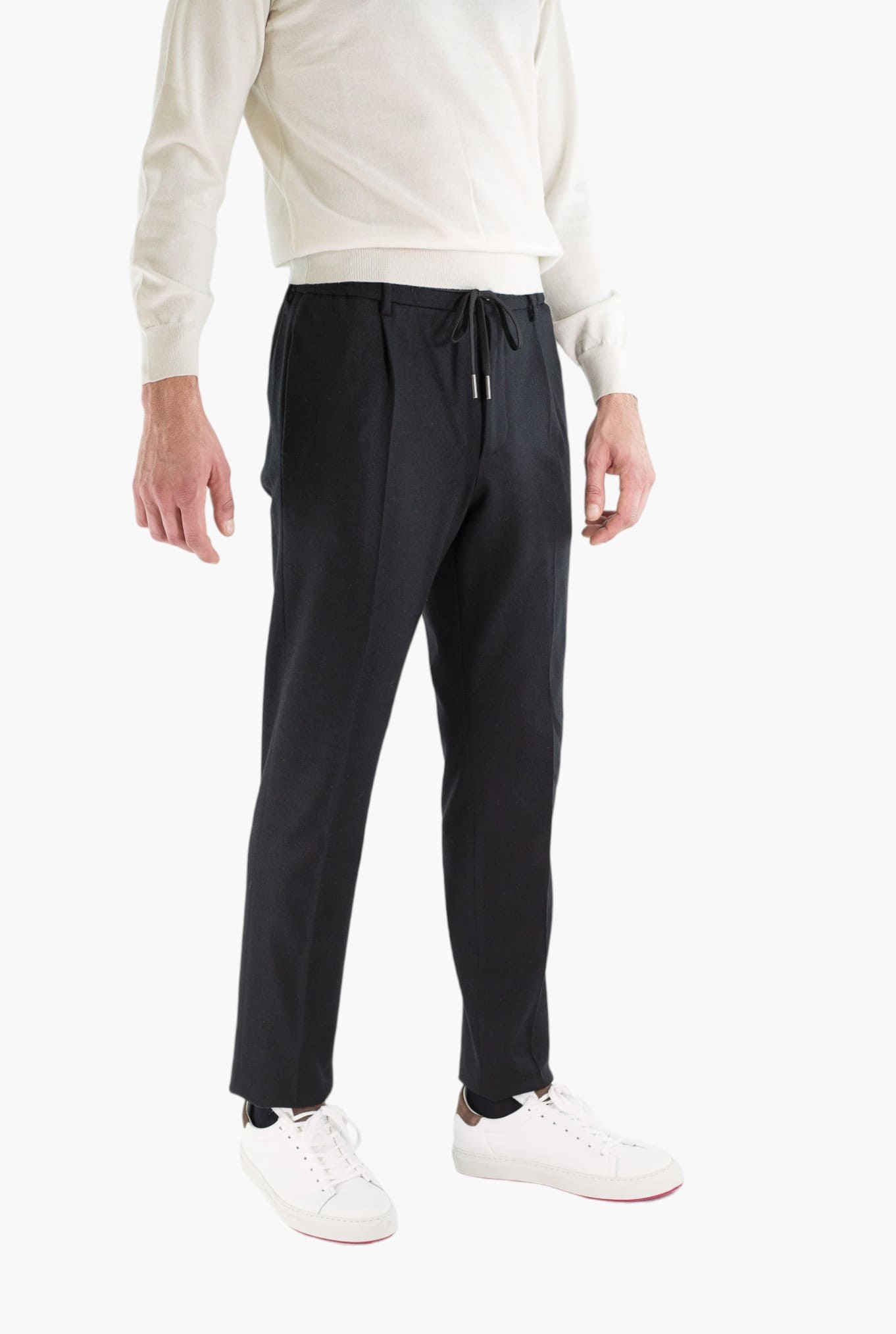 TAGLIATORE Pantaloni Cashmere Coulisse Removibile Blu Scuro