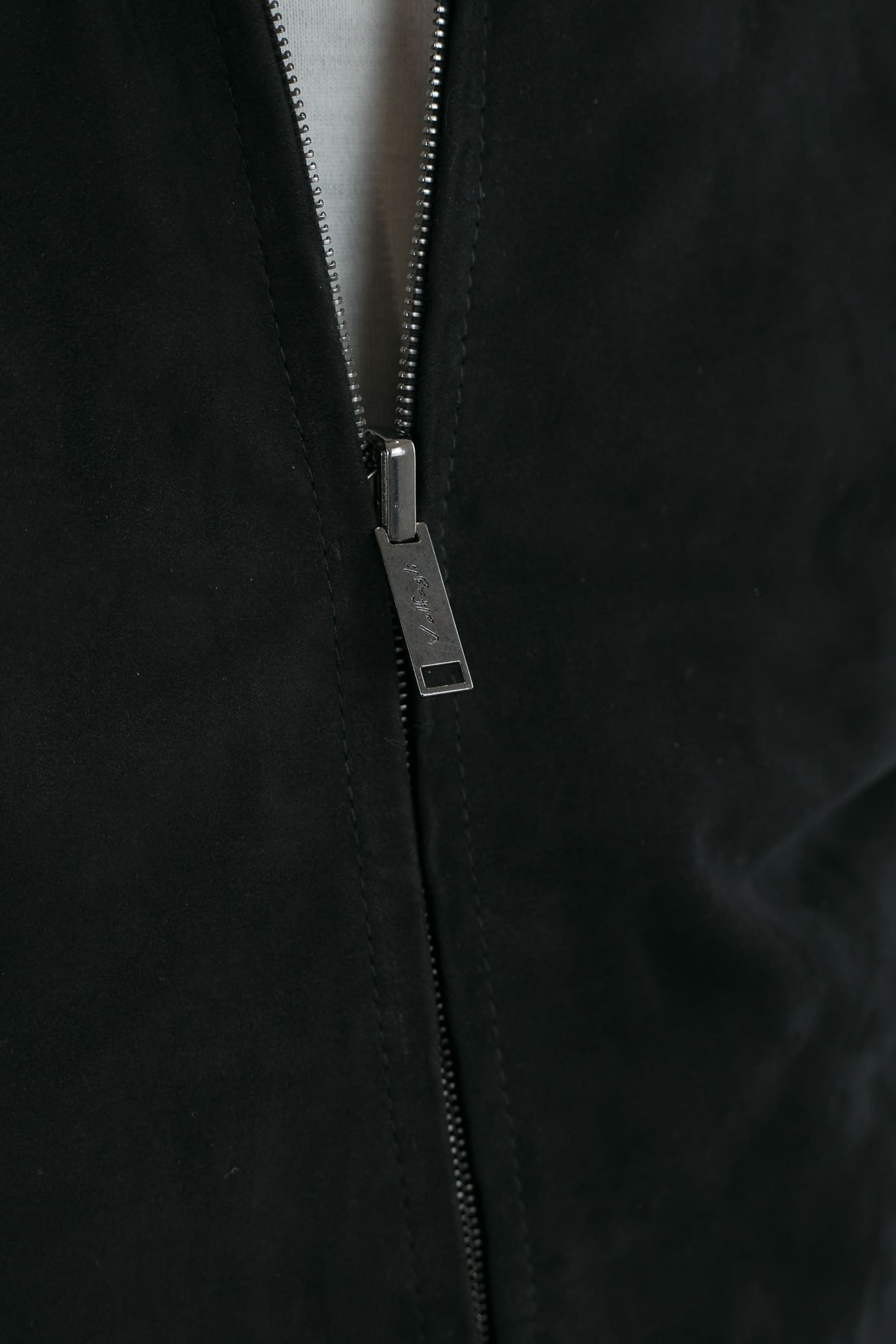 Giubbino Reversibile in Suede e Piuma D'Oca Nero - Guarino Store