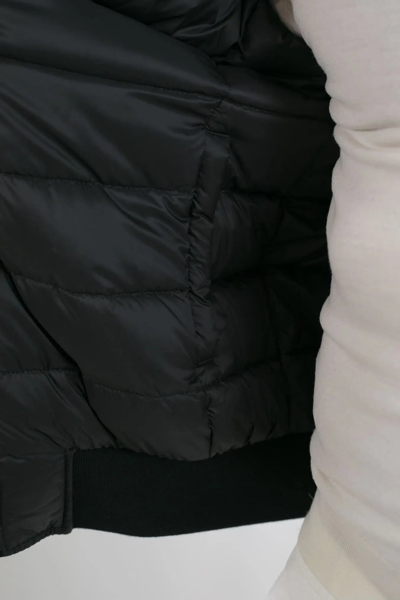 Giubbino Reversibile in Suede e Piuma D'Oca Nero - Guarino Store