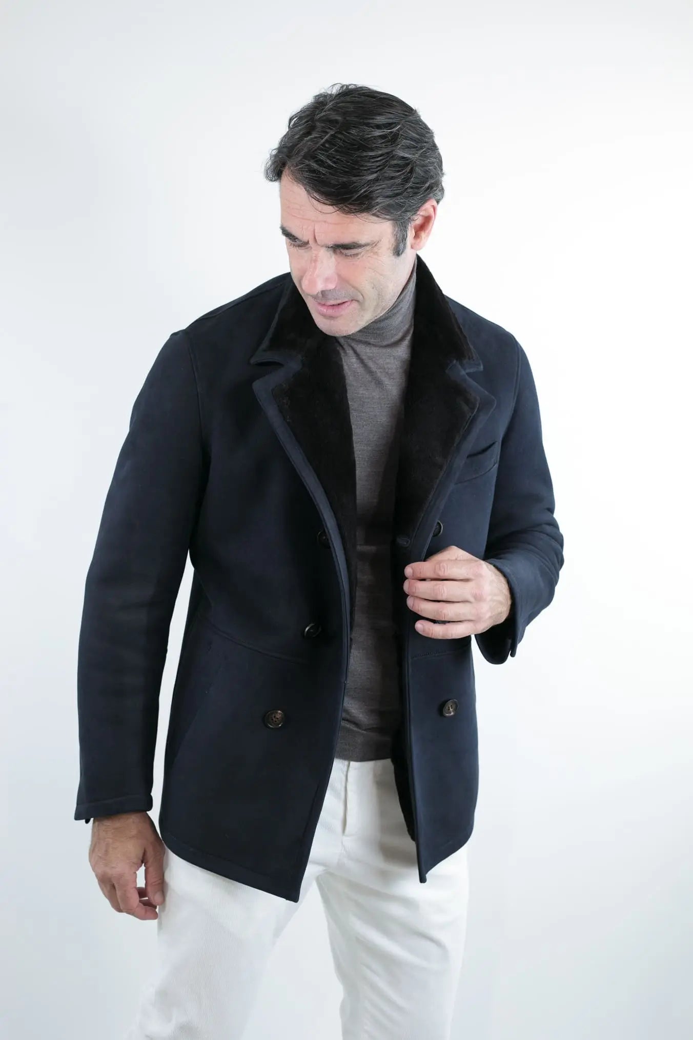 Shearling Superlight Blu - Guarino Store