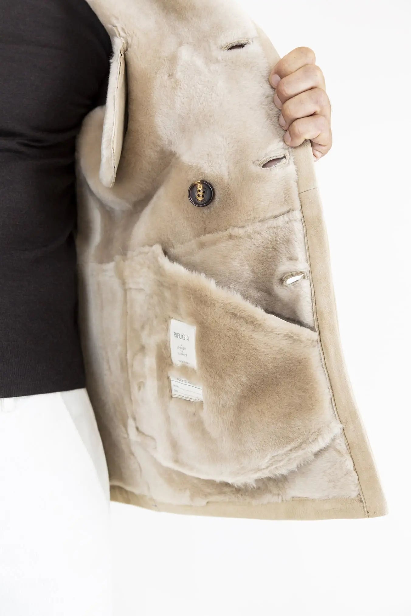 Shearling Superlight Beige Chiaro - Guarino Store