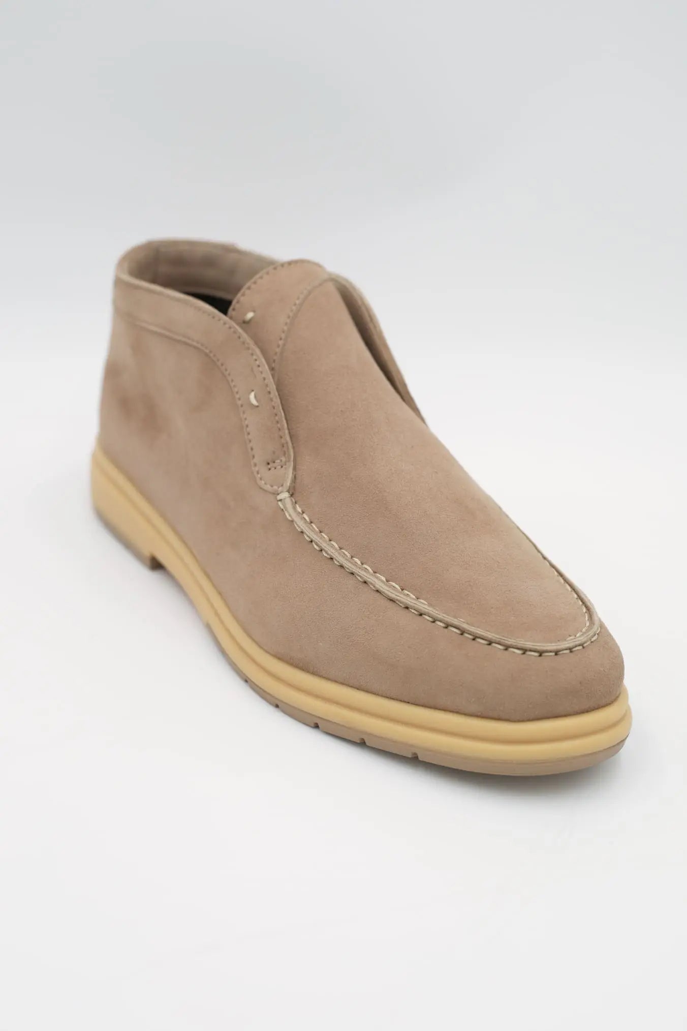 Polacchine Slip On Suede Beige - Guarino Store