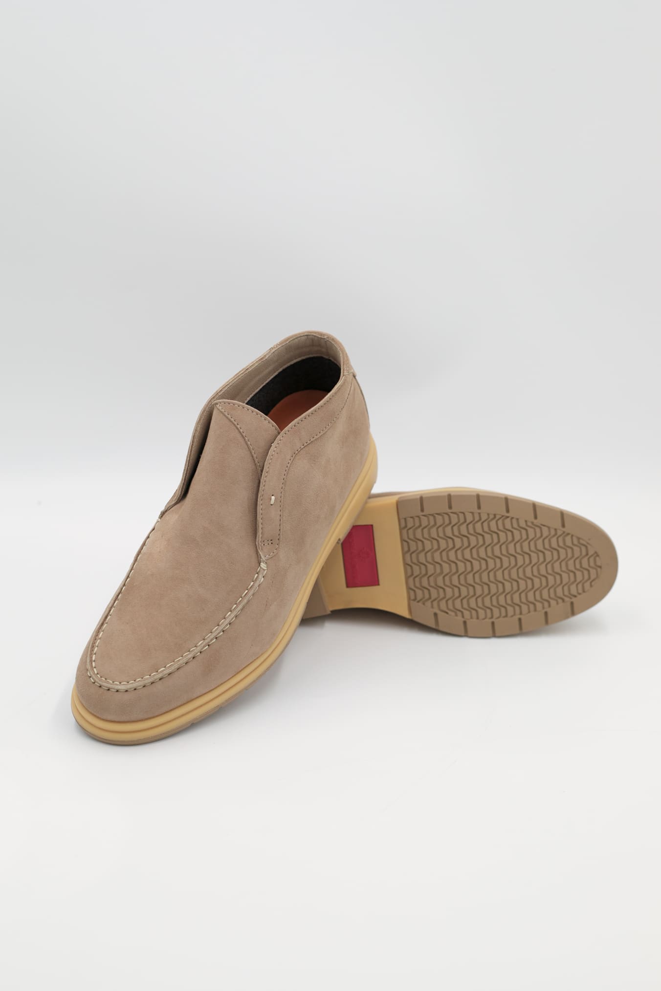 Polacchine Slip On Suede Beige - Guarino Store