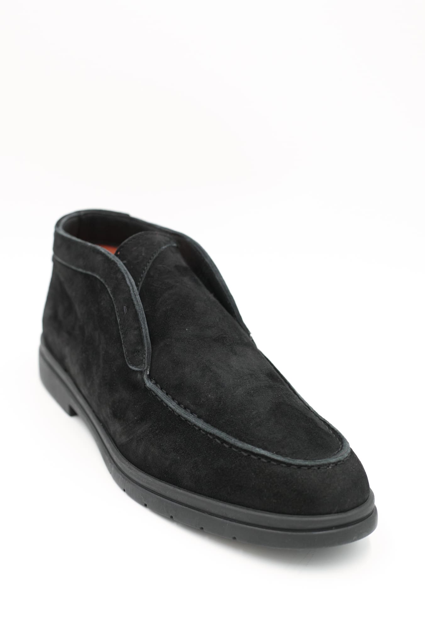 Polacchina Slip On Suede Nero - Guarino Store