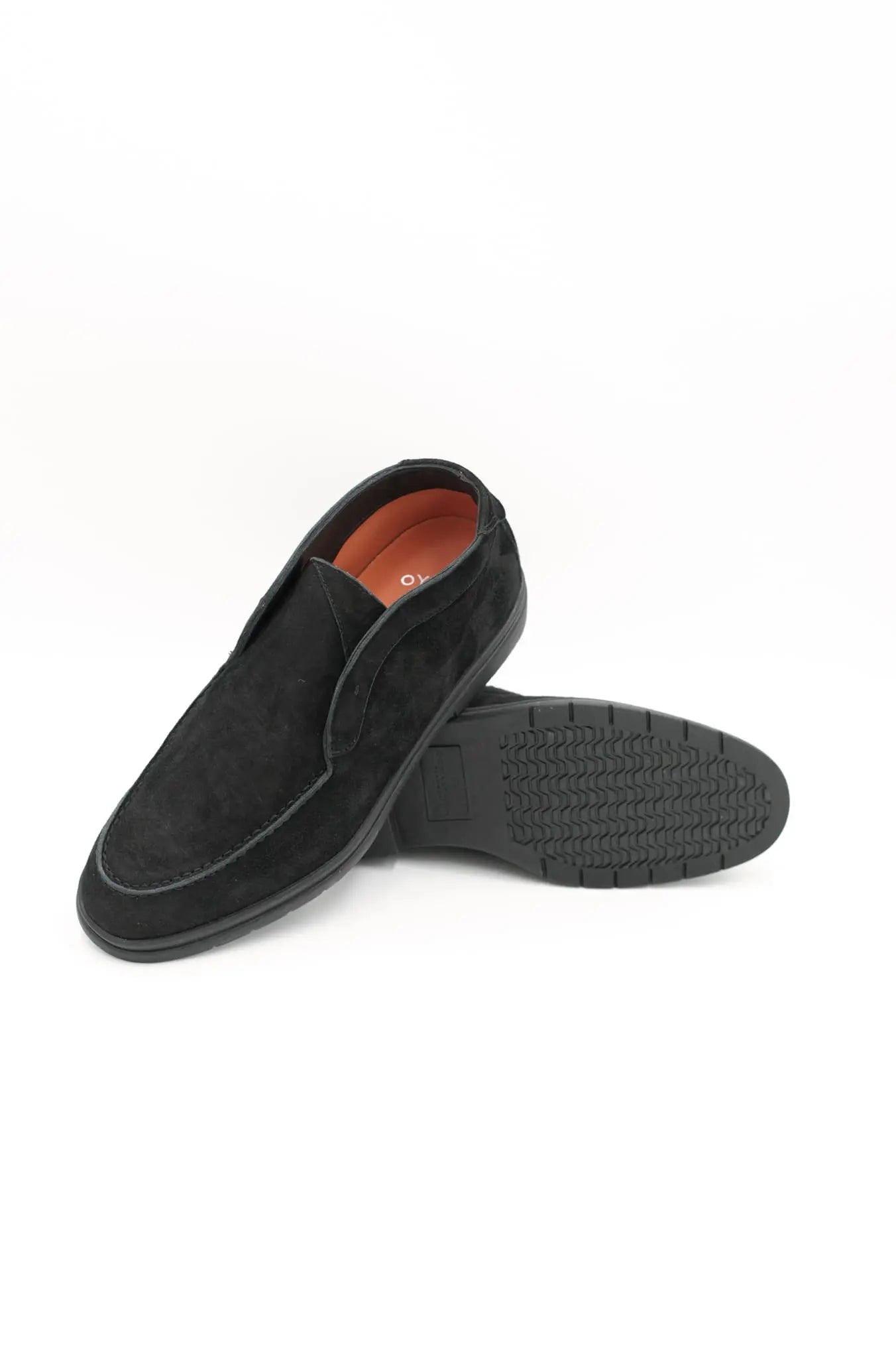 Polacchina Slip On Suede Nero - Guarino Store