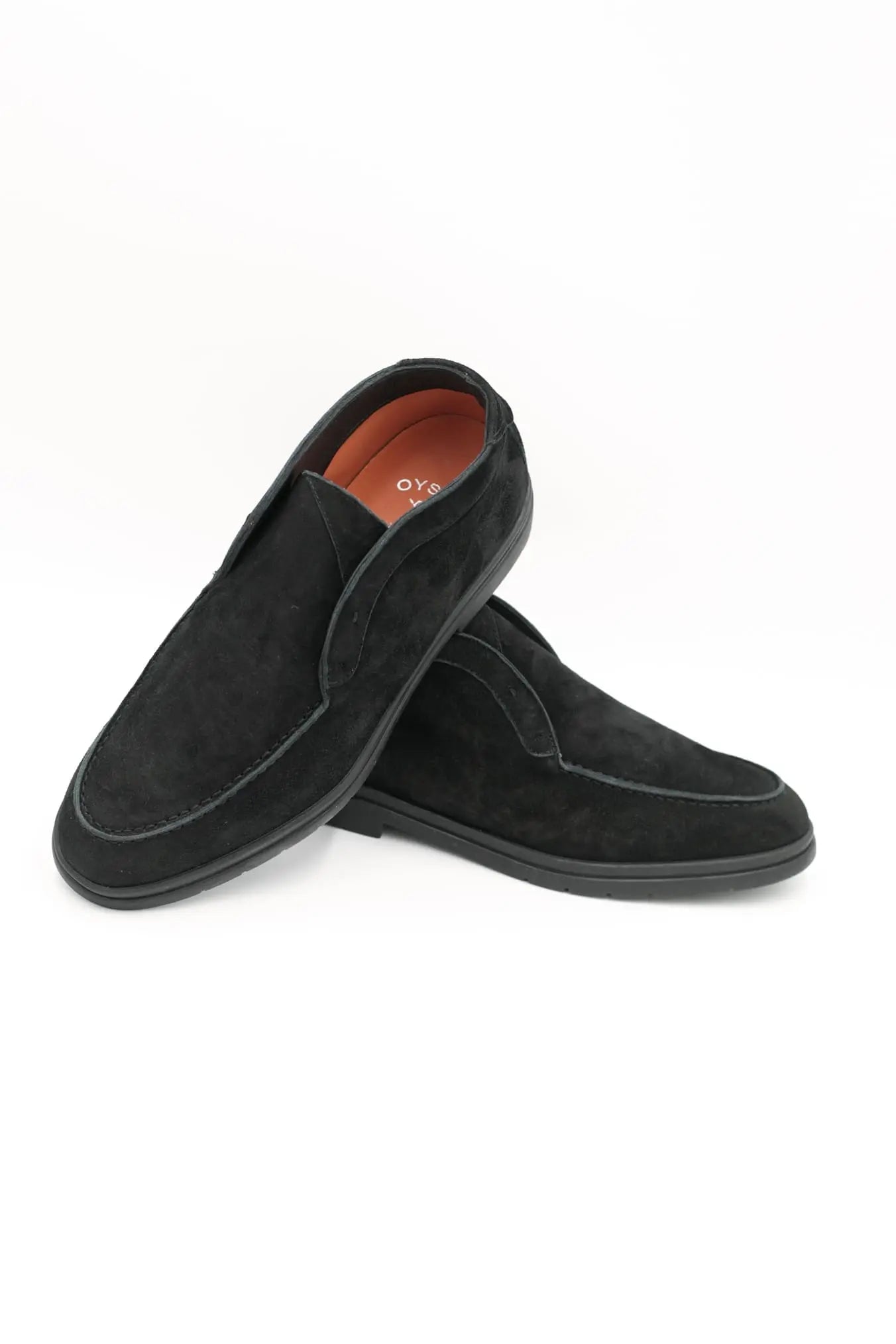 Polacchina Slip On Suede Nero - Guarino Store