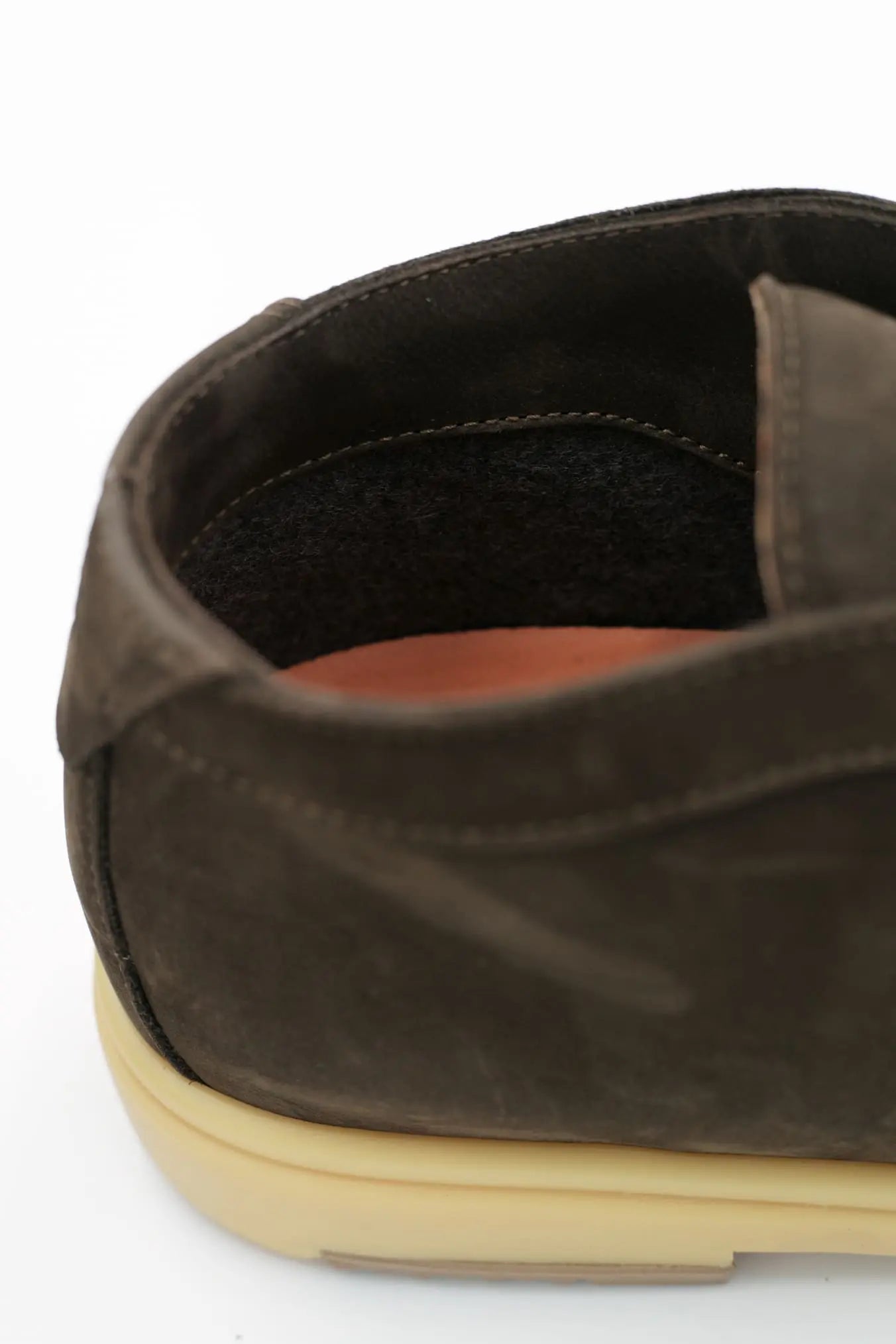 Polacchine Slip On Nabuk Marrone Testa di Moro - Guarino Store