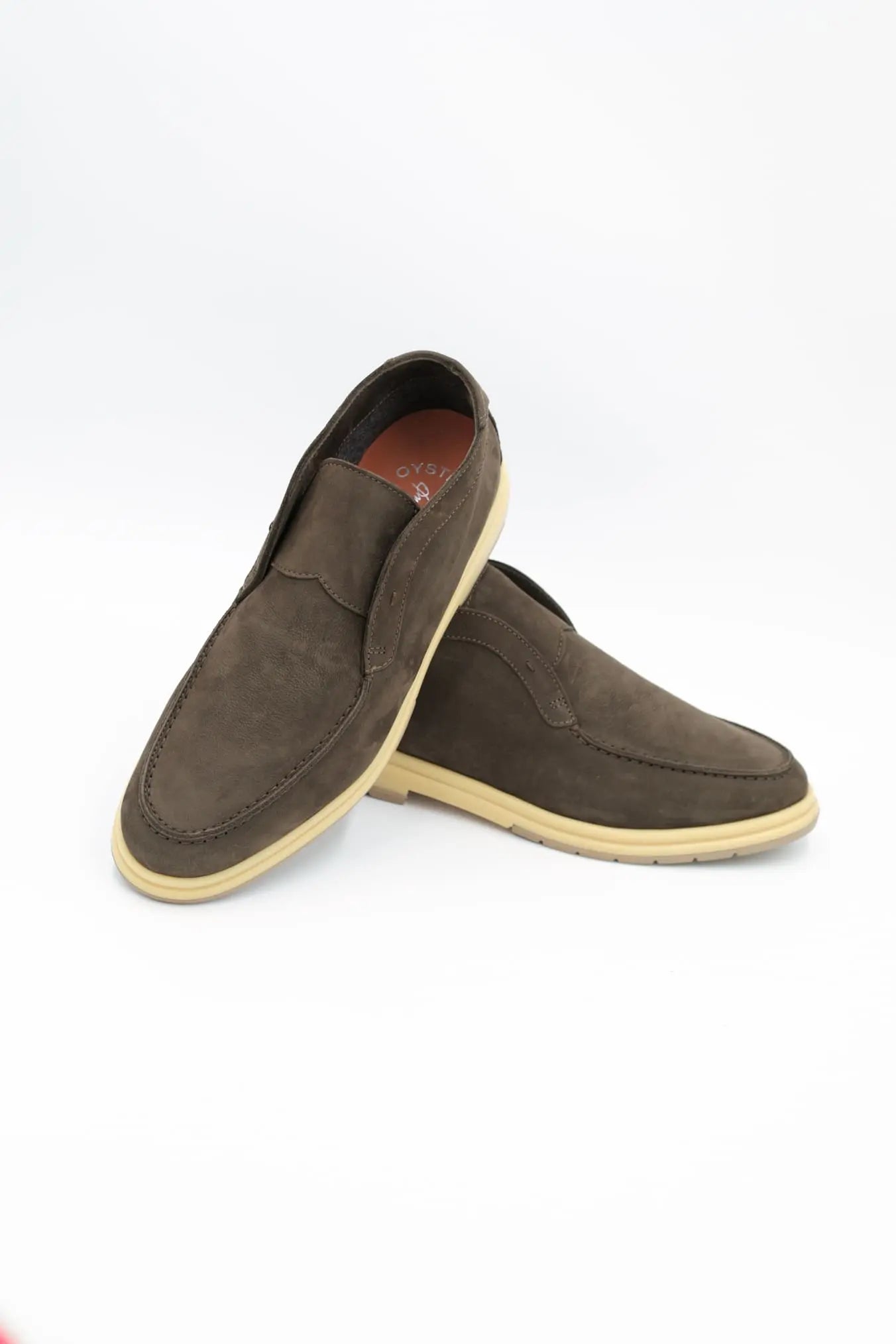 Polacchine Slip On Nabuk Marrone Testa di Moro - Guarino Store