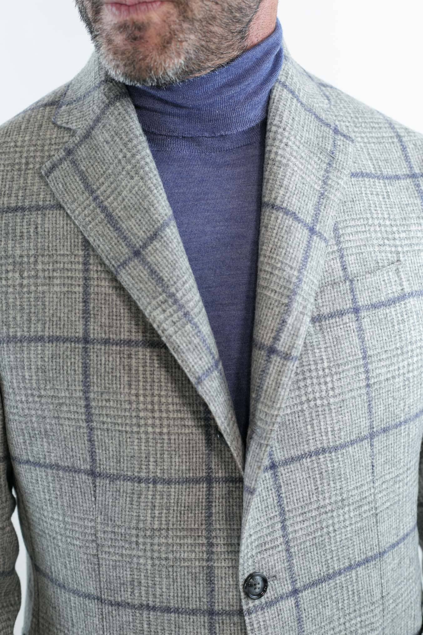 Giacca Principe di Galles mod. Jimmy Grigio Avio - Guarino Store