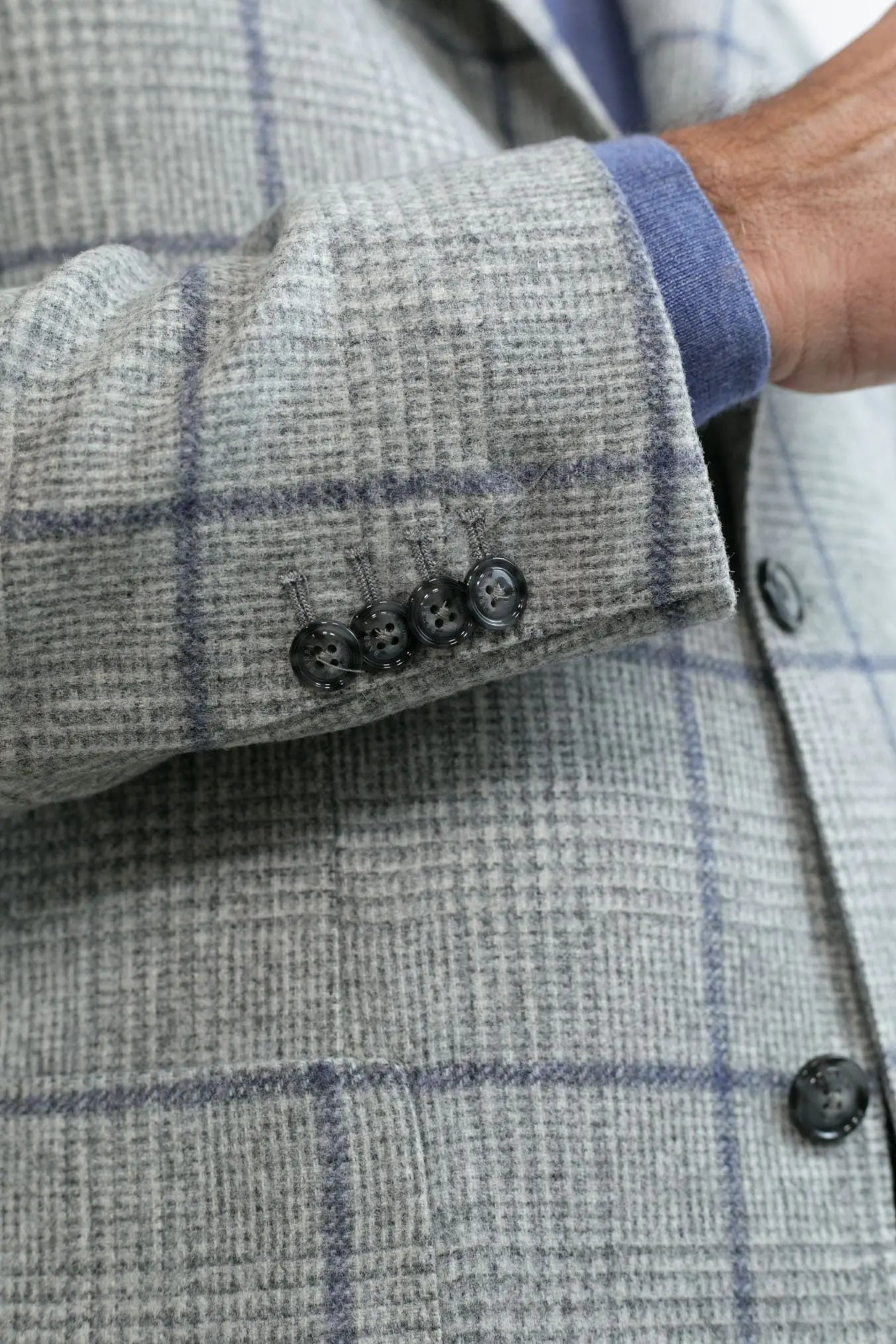 Giacca Principe di Galles mod. Jimmy Grigio Avio - Guarino Store