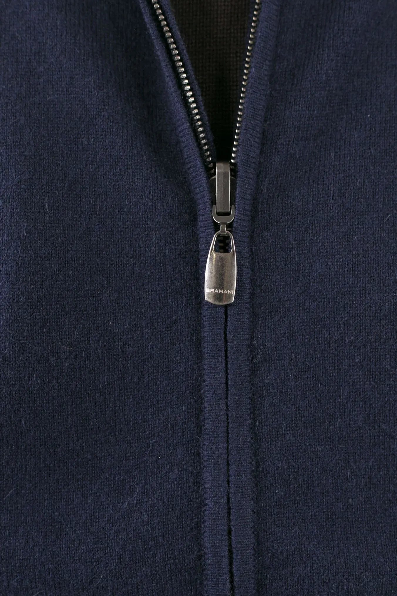 Pullover Reversibile Full Zip Blu/Marrone Chevron - Guarino Store