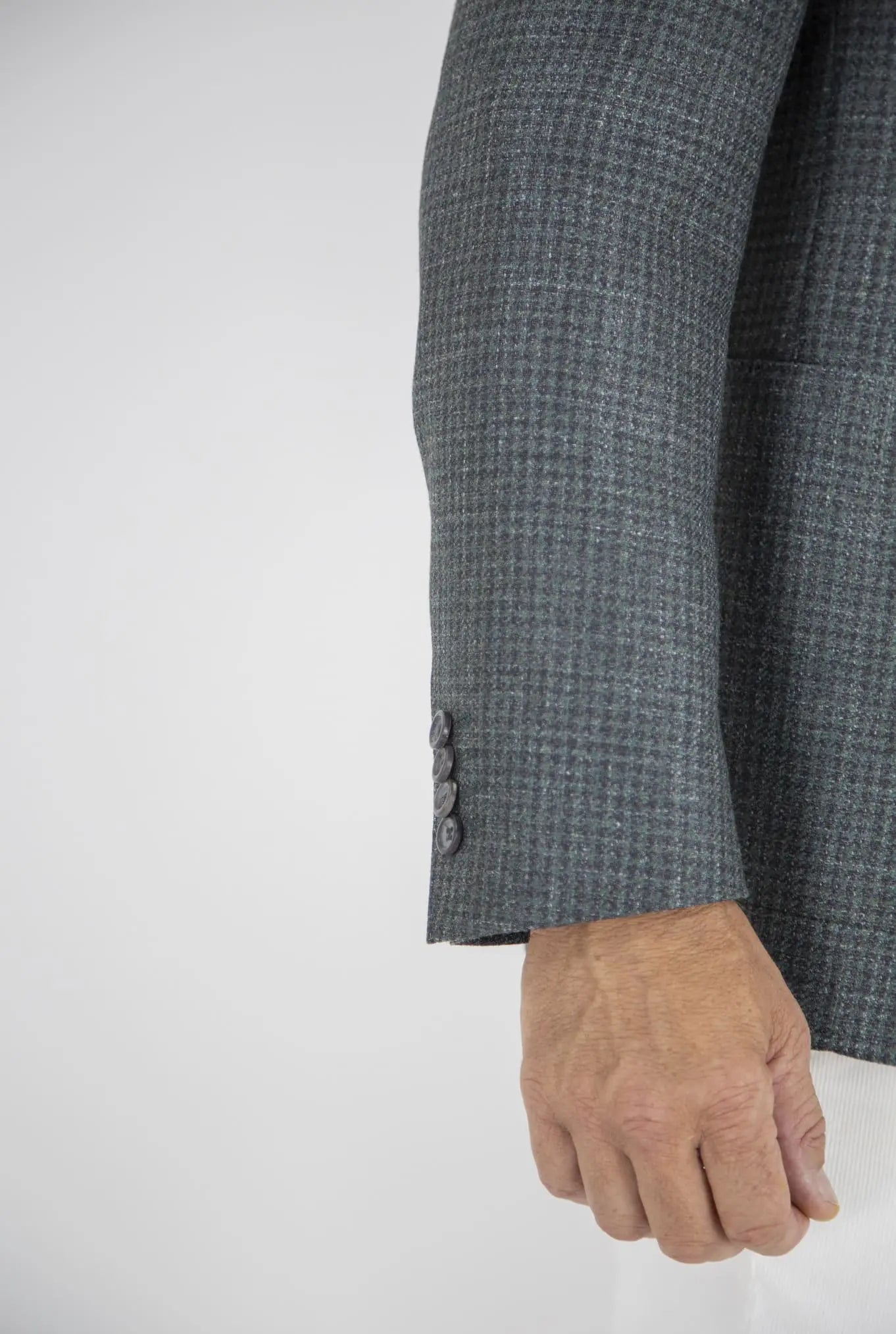 Giacca Pied de Poule Lana Seta Lino - Guarino Store