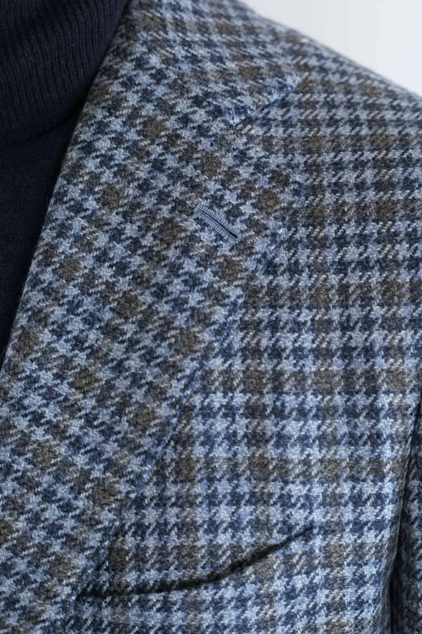 CESARE ATTOLINI Giacca Monopetto Pied de Poule Cashmere
