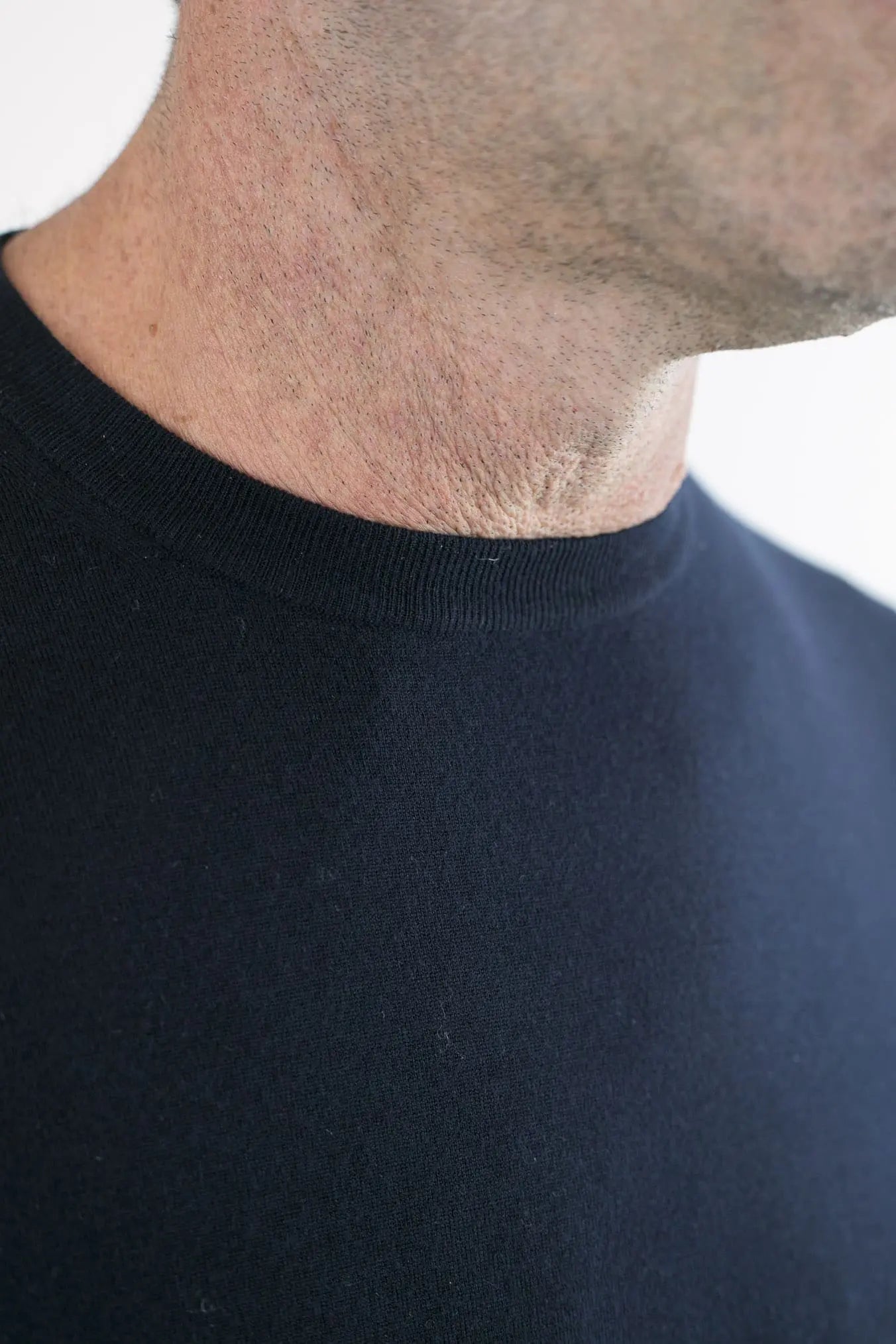 Girocollo Kid Wool 12.8 Micron Blu Scuro - Guarino Store