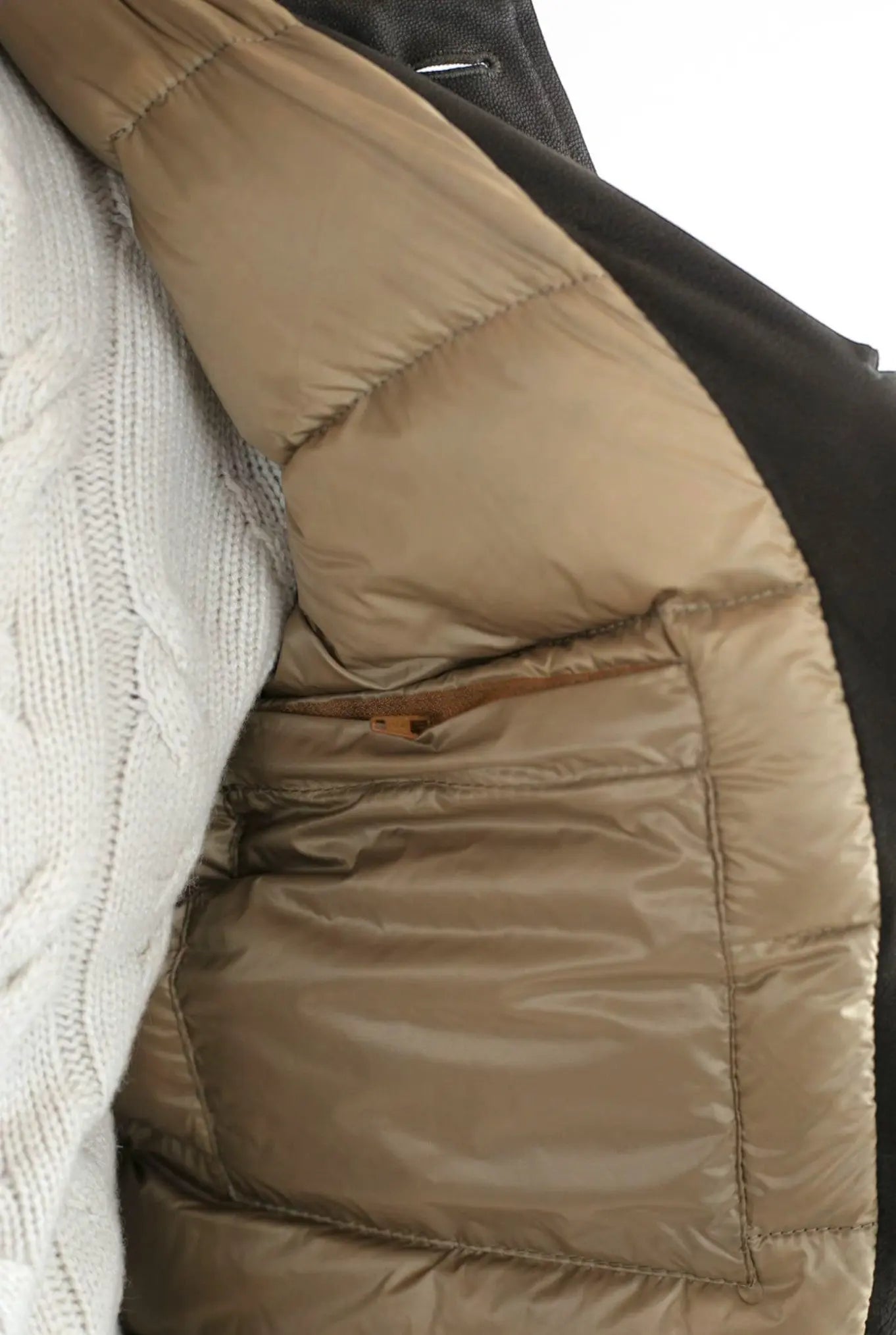 Bomber Chevrette Imbottito Testa di Moro - Guarino Store
