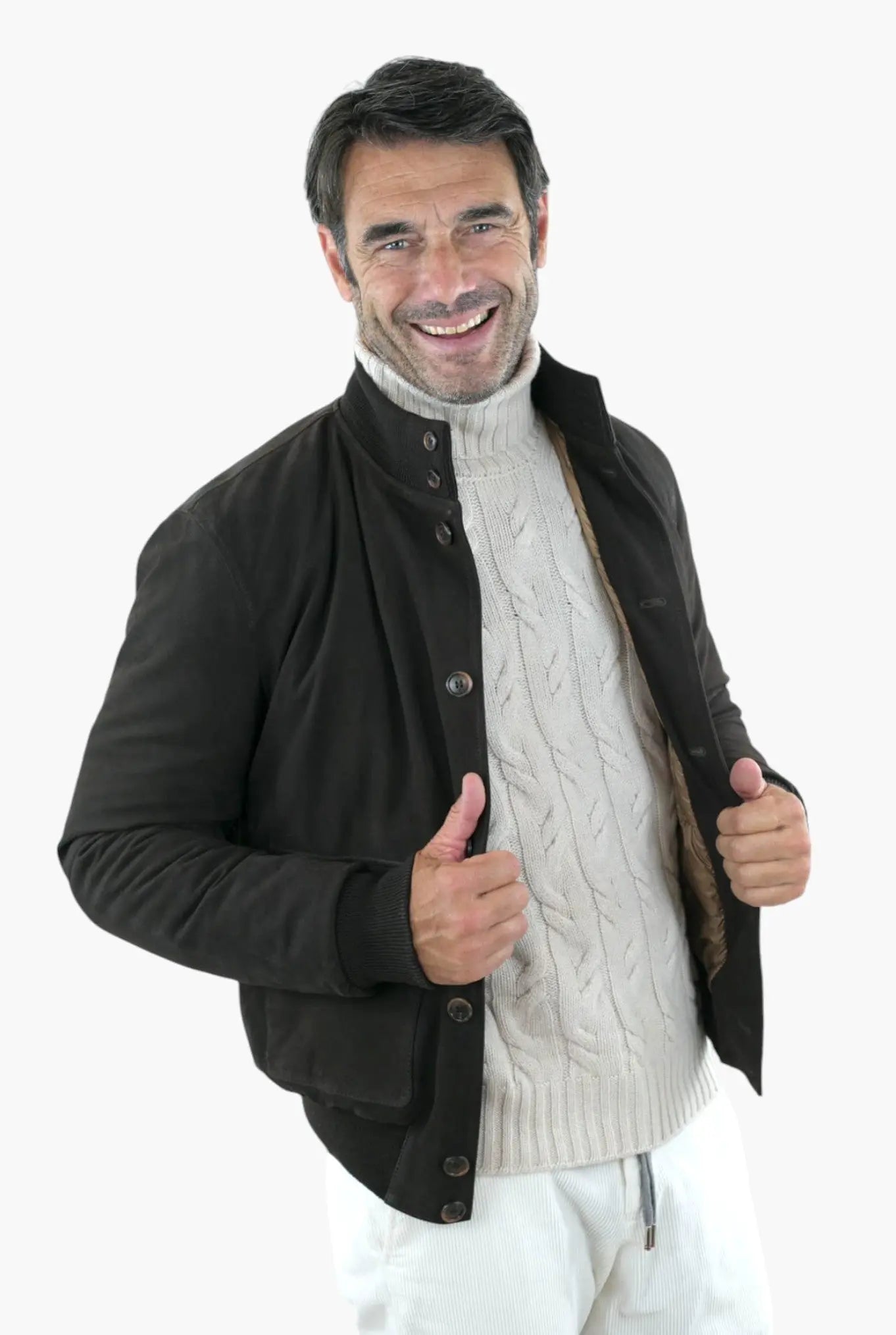 Bomber Chevrette Imbottito Testa di Moro - Guarino Store