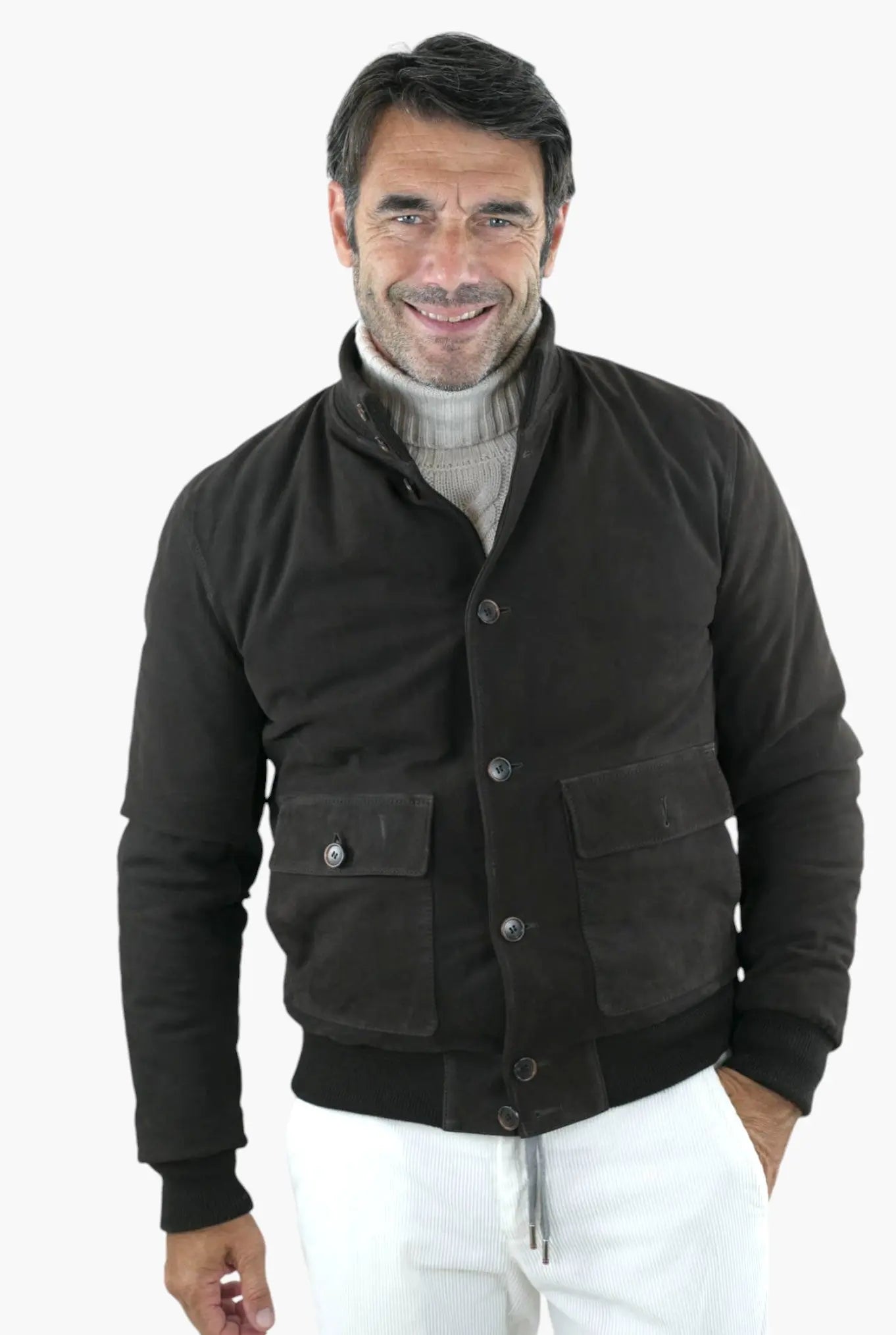 Bomber Chevrette Imbottito Testa di Moro - Guarino Store