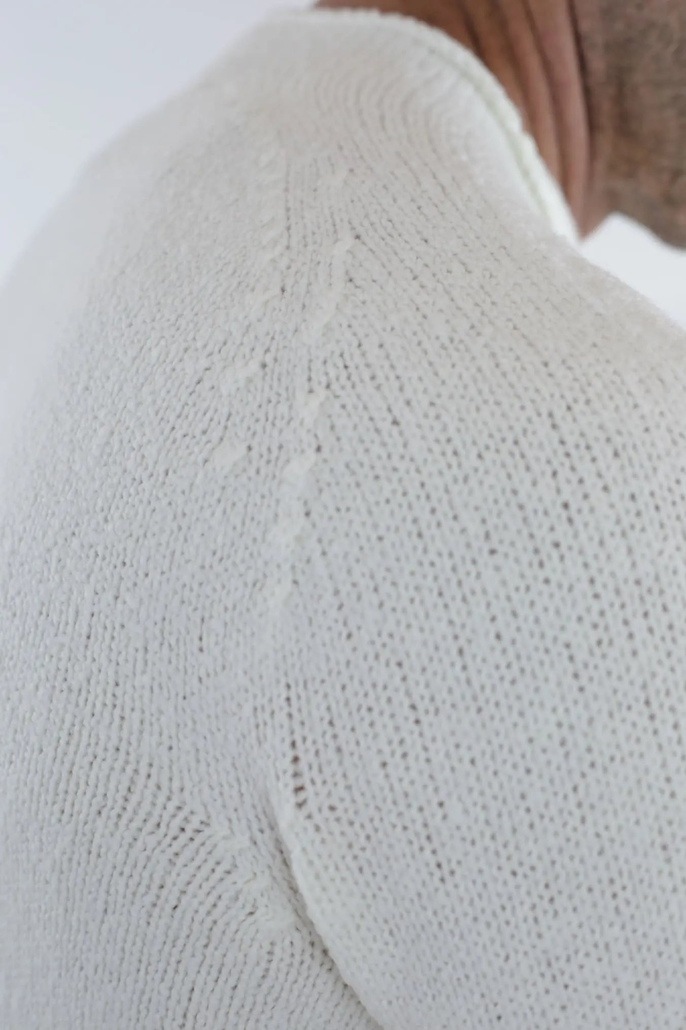 Maglia Malfile' Collo Mezzo Cratere Bianco - Guarino Store