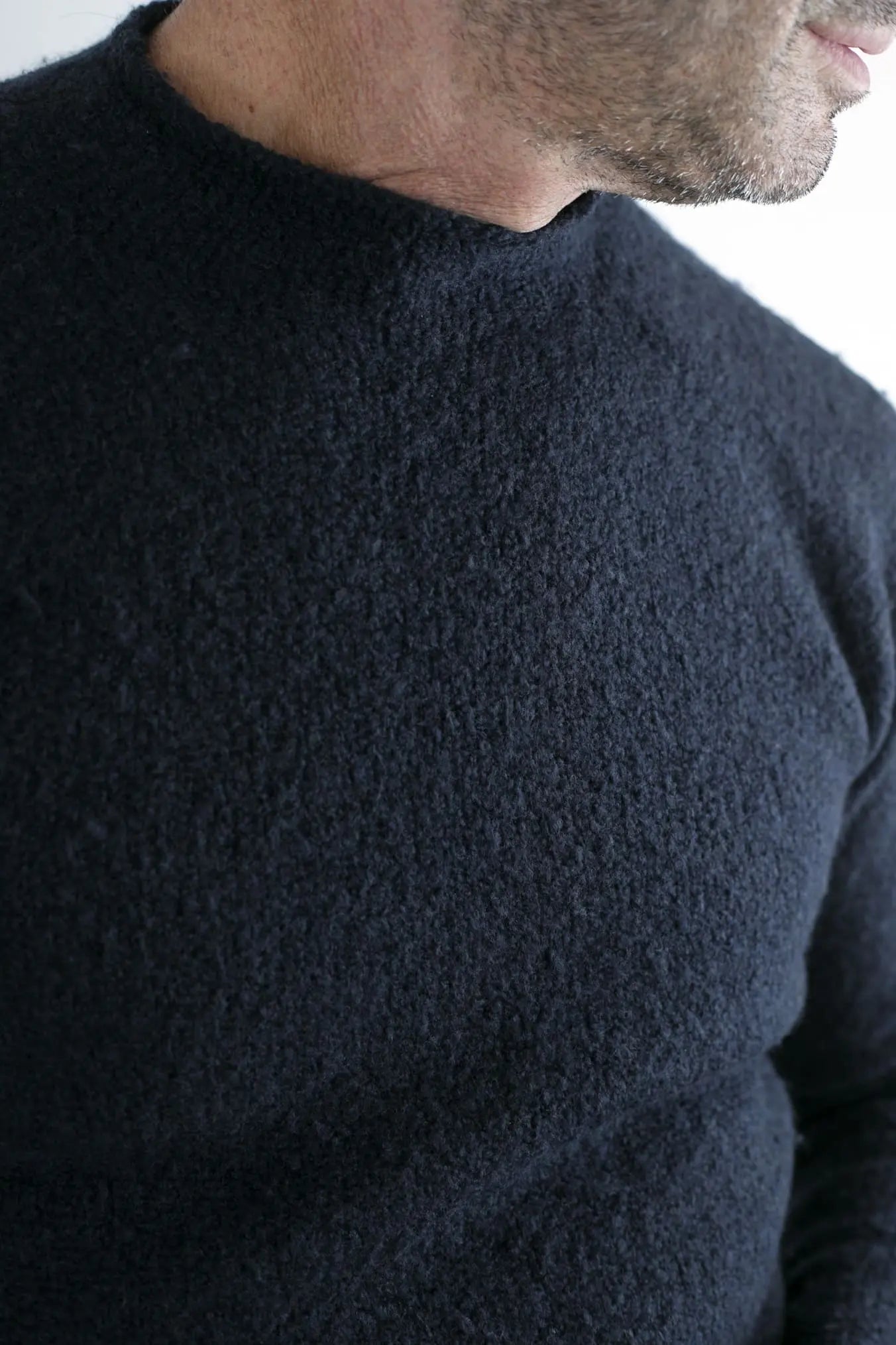 Maglia Malfile' Collo Mezzo Cratere Blu - Guarino Store
