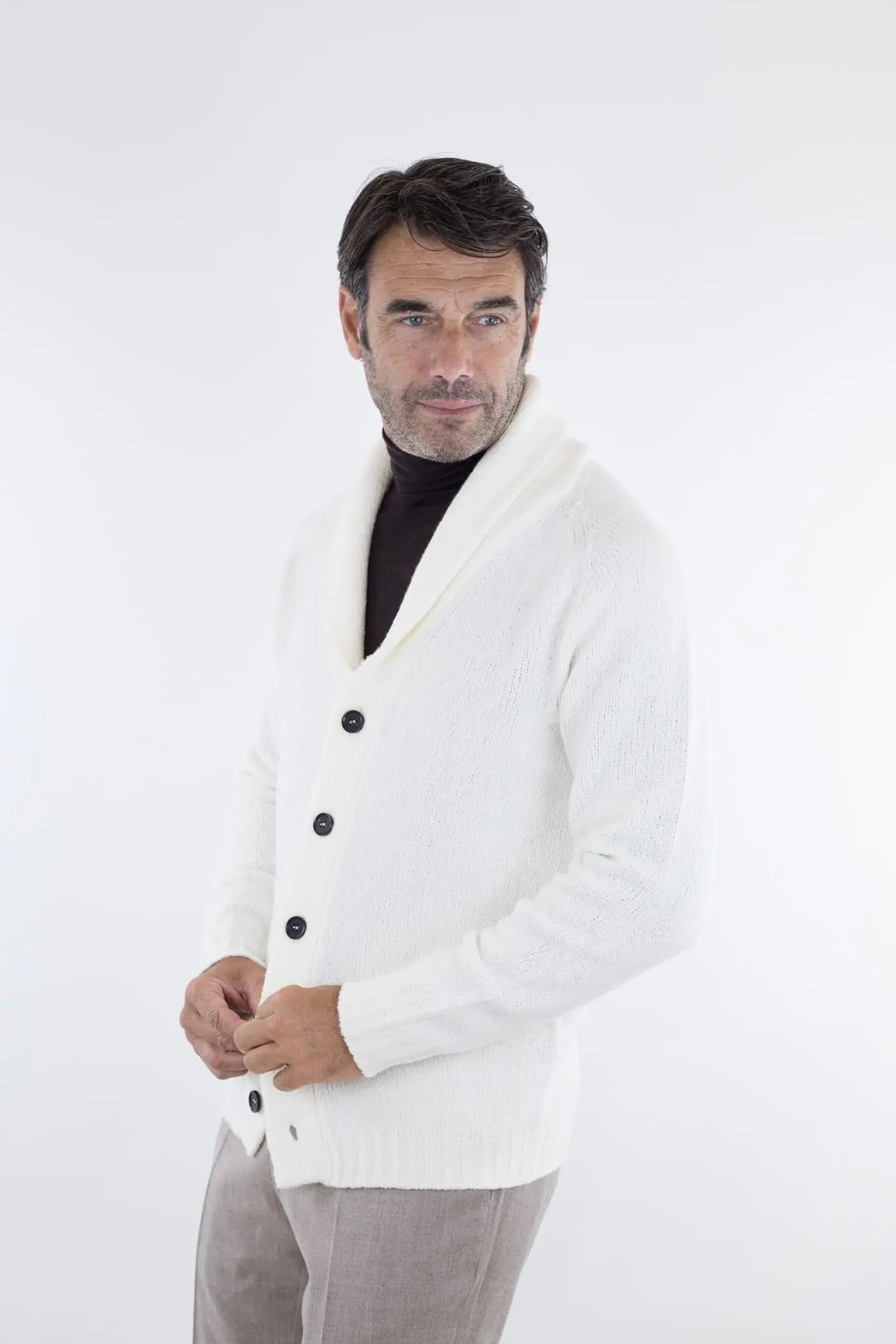 Cardigan Malfile' Bianco - Guarino Store