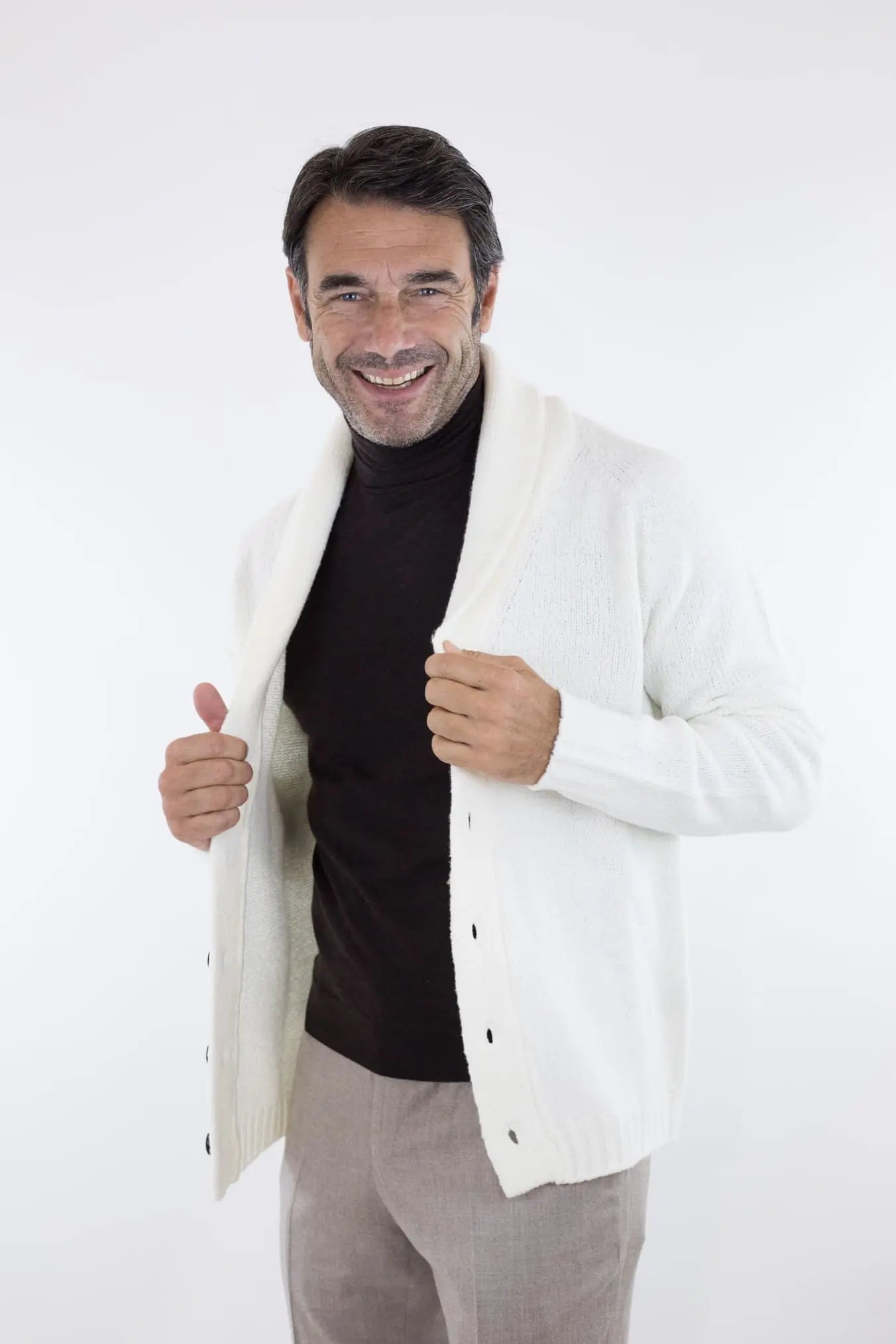 Cardigan Malfile' Bianco - Guarino Store