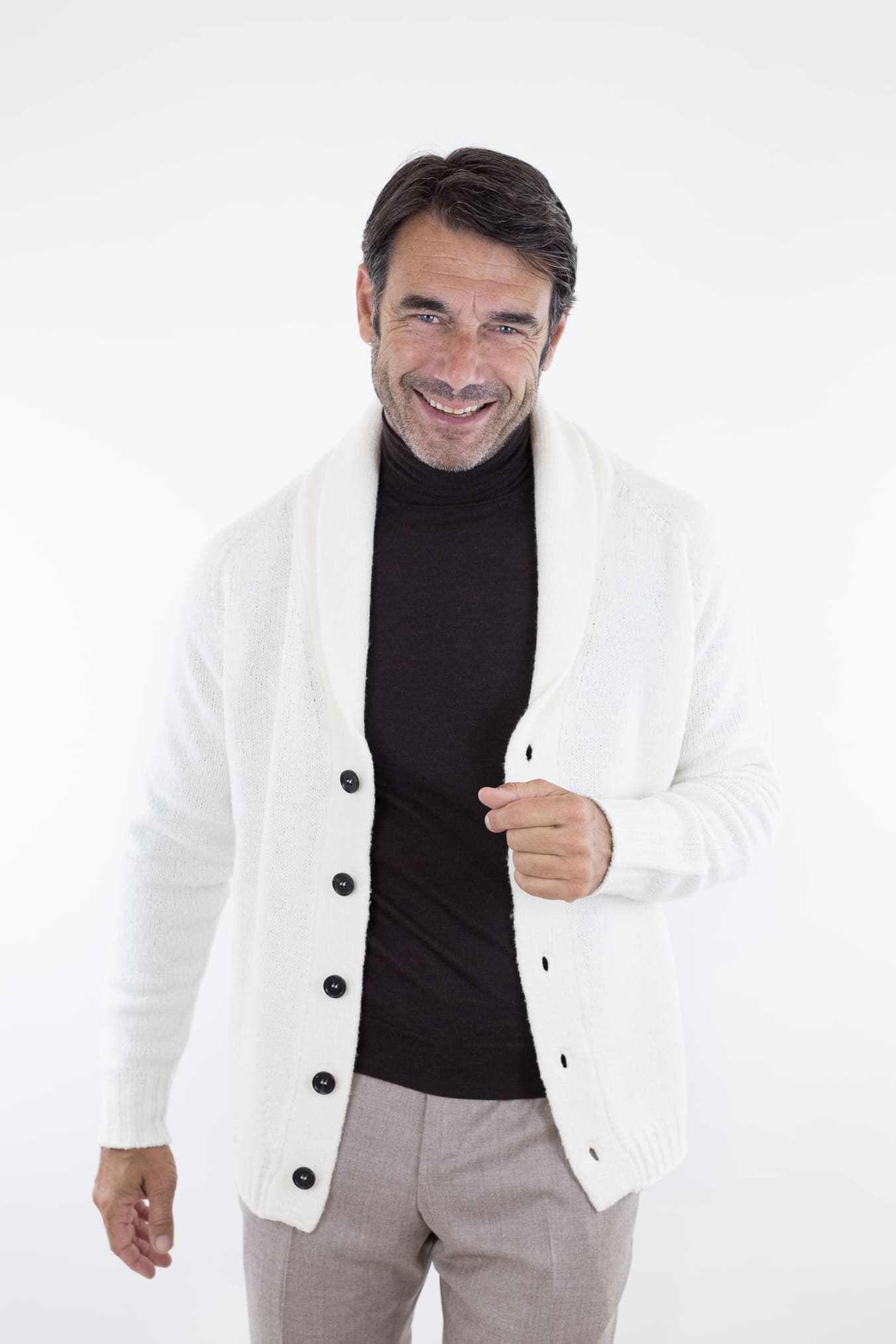 Cardigan Malfile' Bianco - Guarino Store