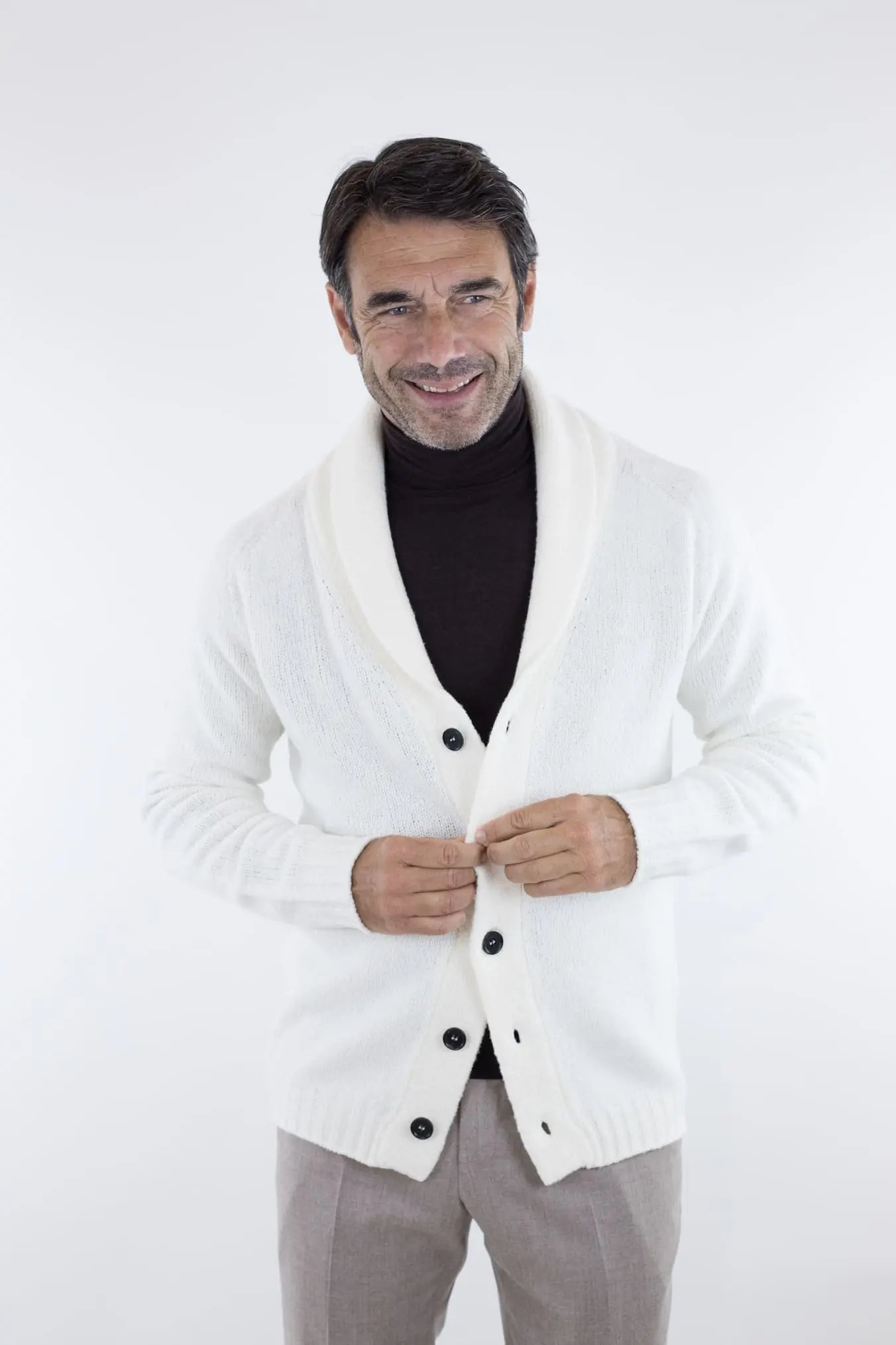Cardigan Malfile' Bianco - Guarino Store