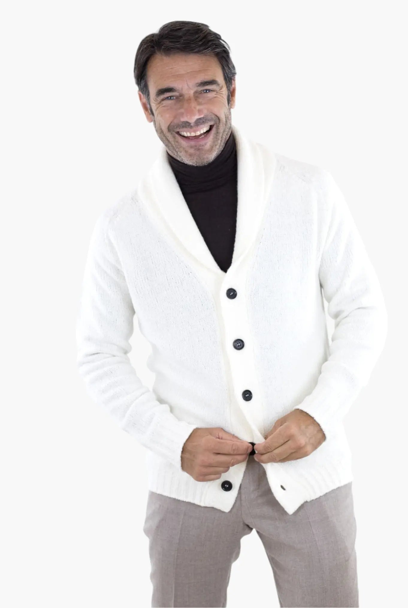 Cardigan Malfile' Bianco - Guarino Store