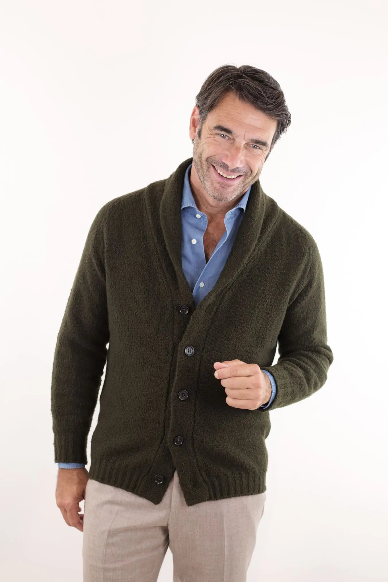Cardigan Malfile' Verde - Guarino Store