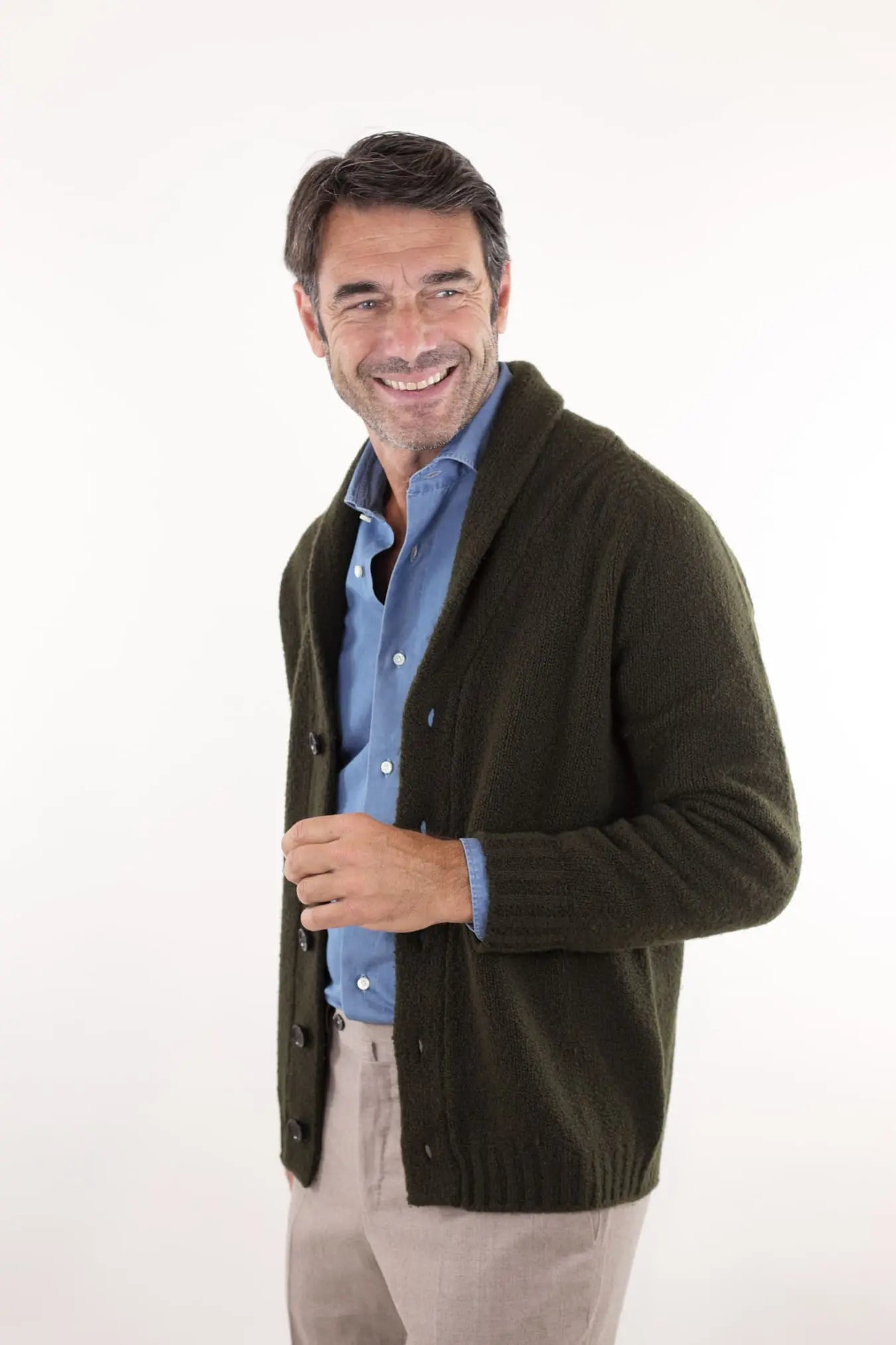 Cardigan Malfile' Verde - Guarino Store