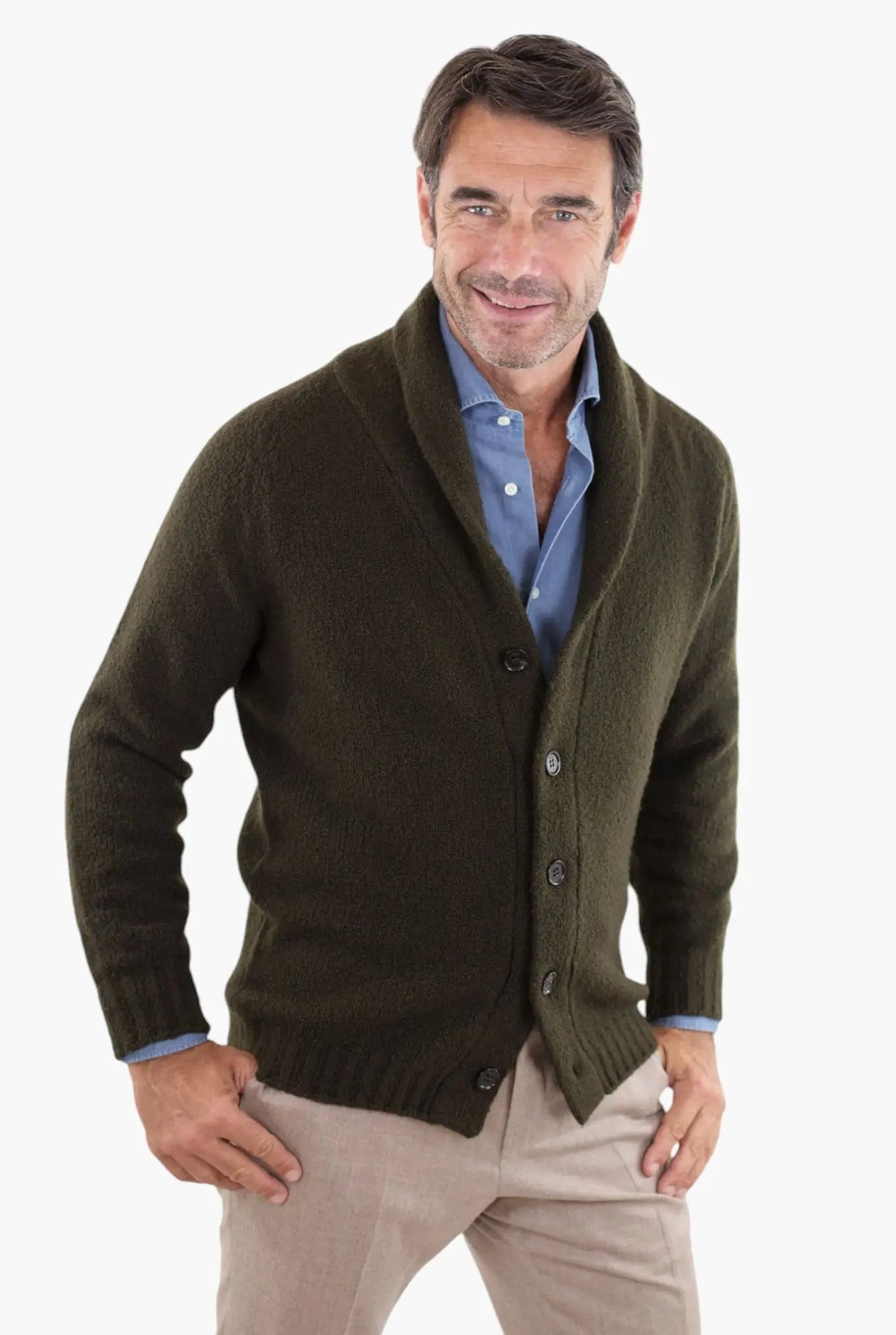 Cardigan Malfile' Verde - Guarino Store