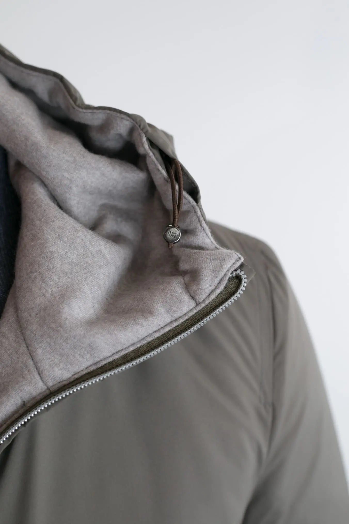 Giubbino con Cappuccio Airstop Foderato in Cashmere Beige - Guarino Store