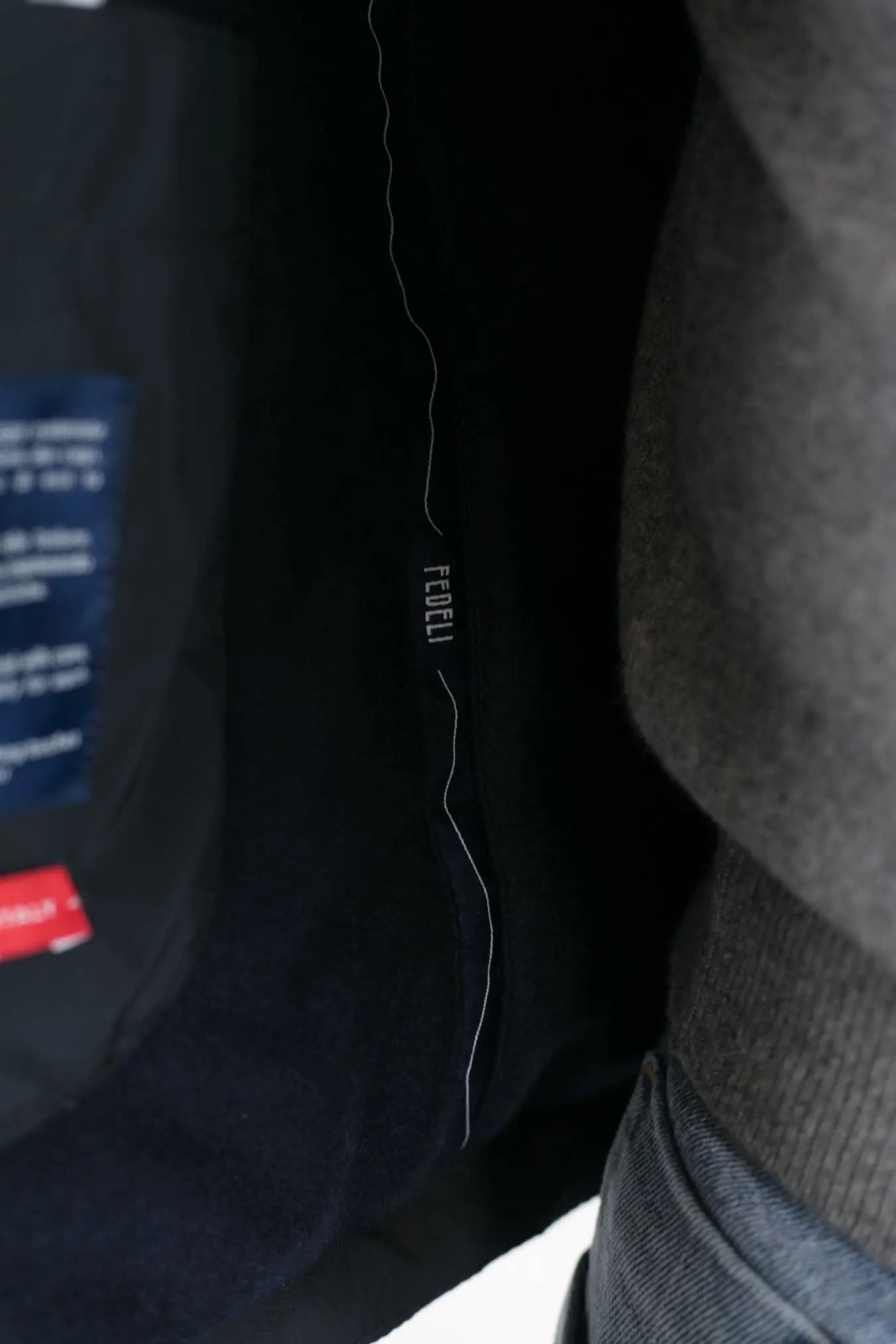 Giubbino con Cappuccio Airstop Foderato in Cashmere Blu Scuro - Guarino Store