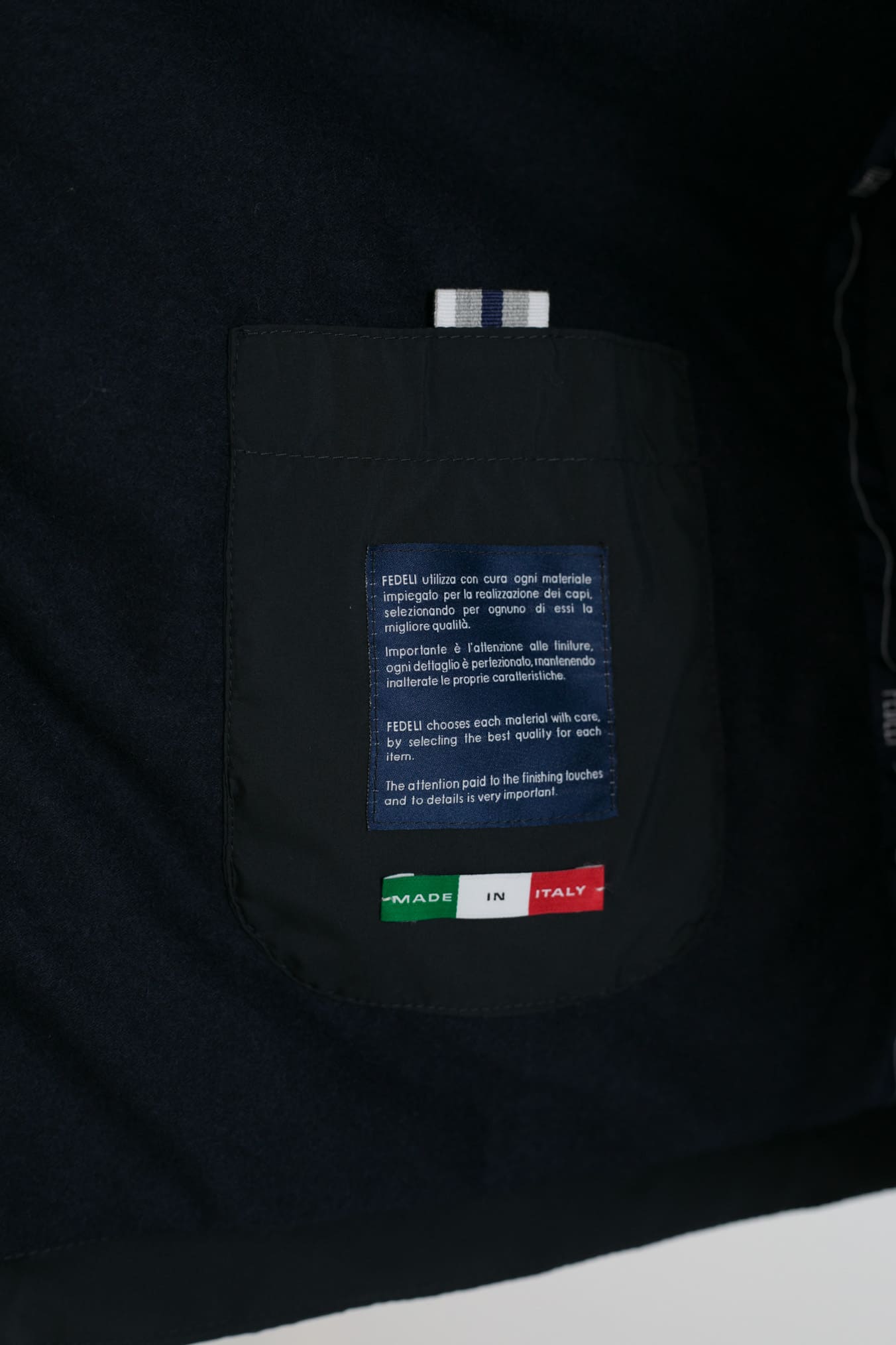 Giubbino con Cappuccio Airstop Foderato in Cashmere Nero - Guarino Store