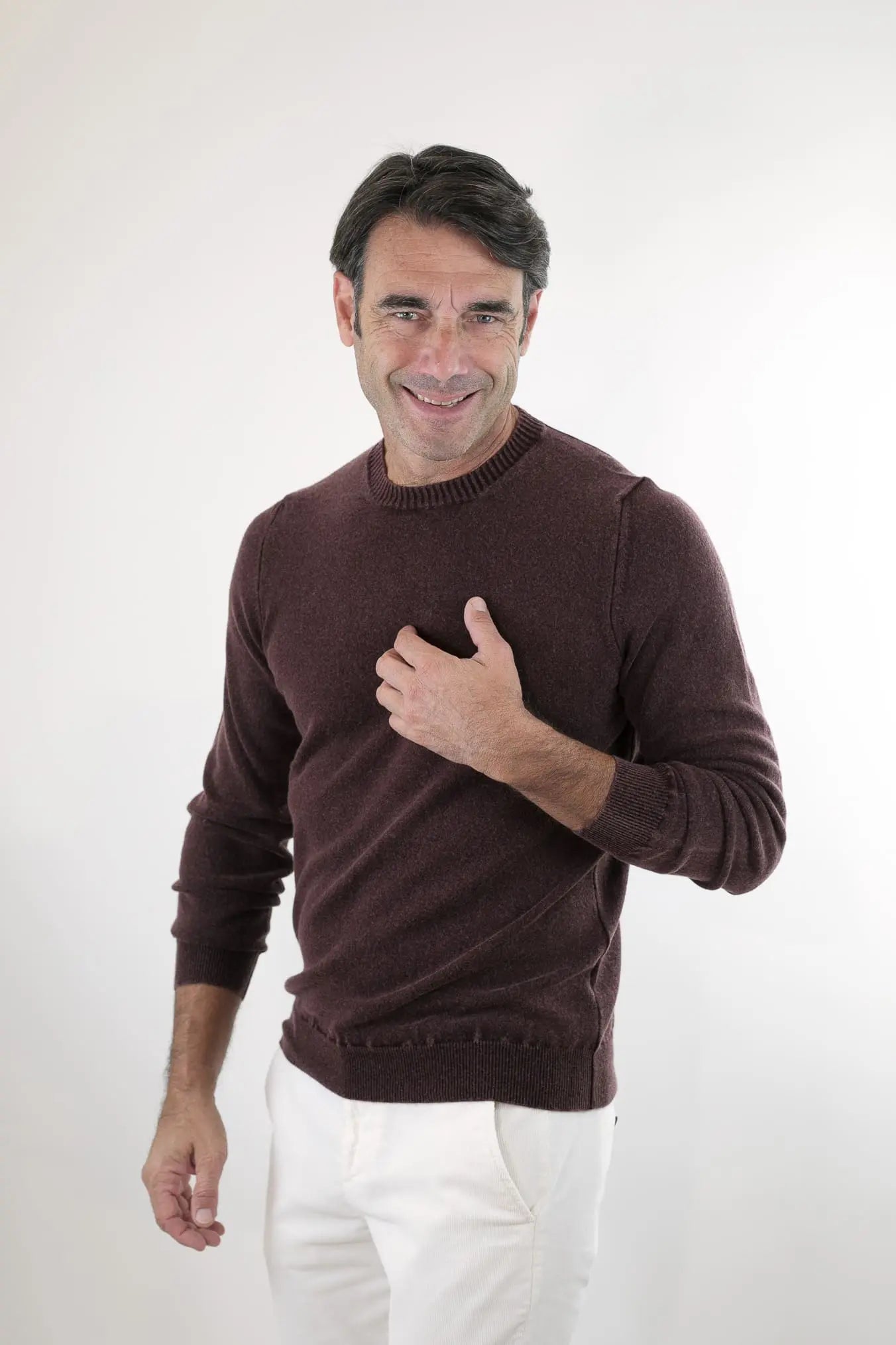 Girocollo Argentina Frosted Cashmere Vinaccia - Guarino Store