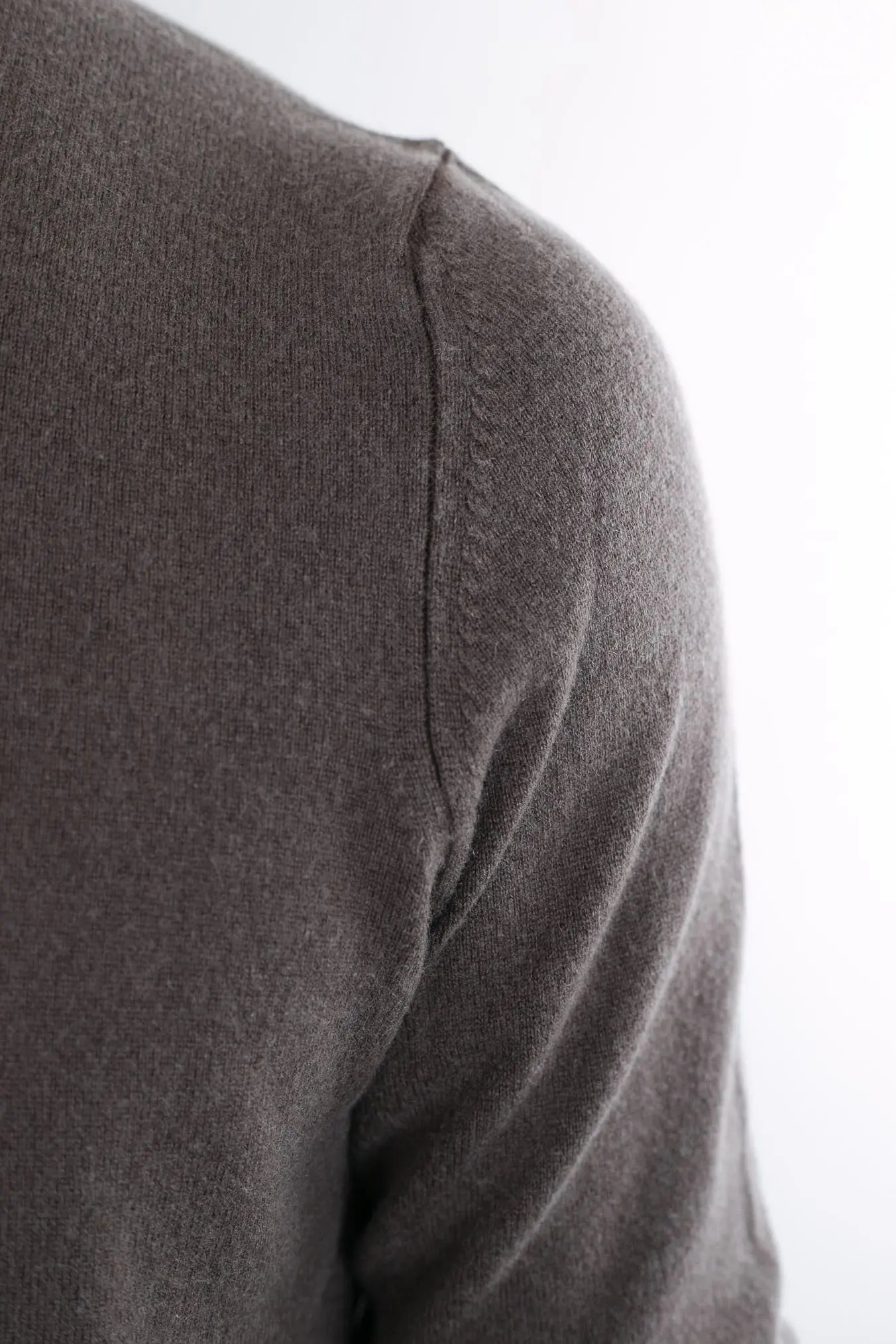 Girocollo Argentina Frosted Cashmere Marrone - Guarino Store