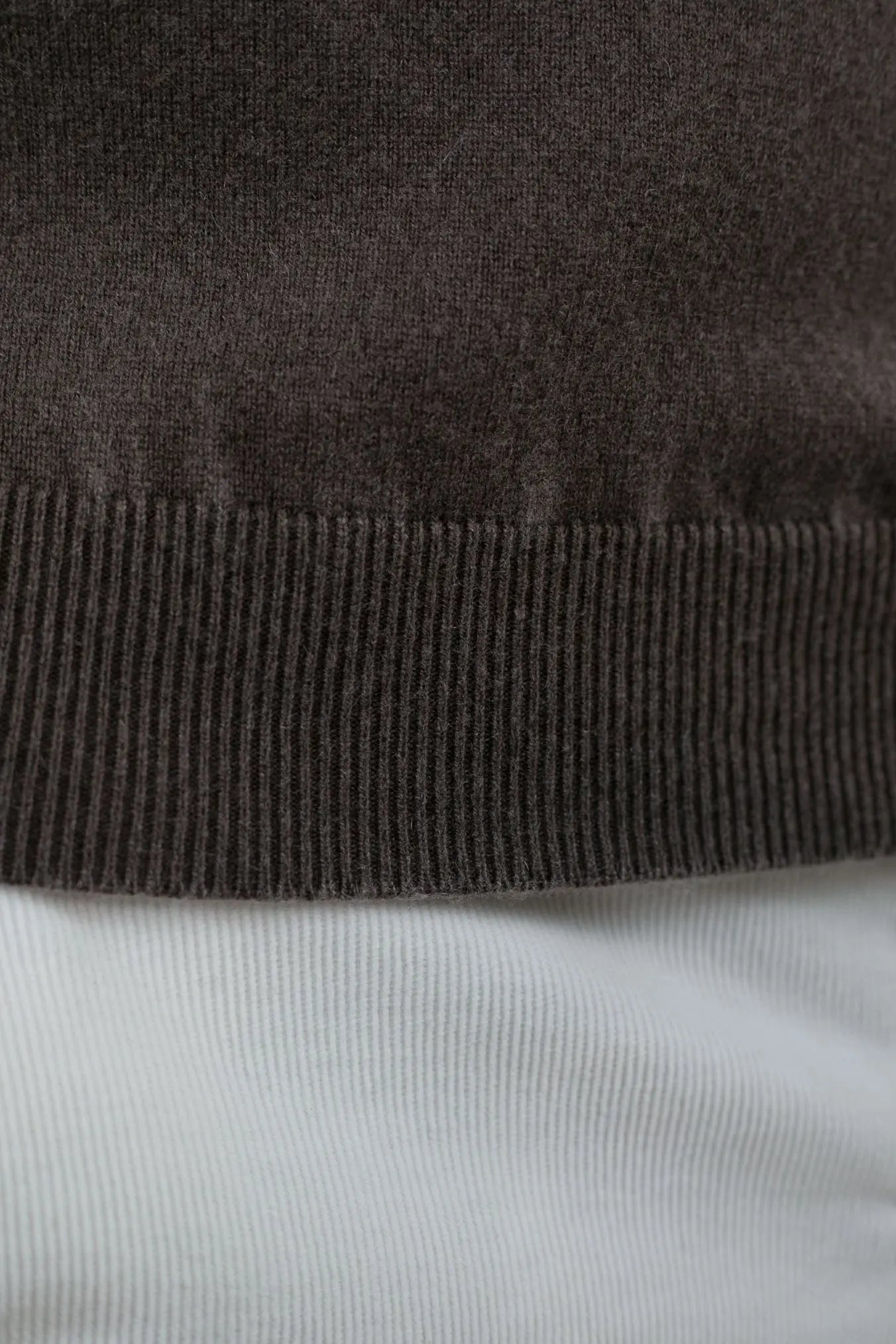 Girocollo Argentina Frosted Cashmere Marrone - Guarino Store